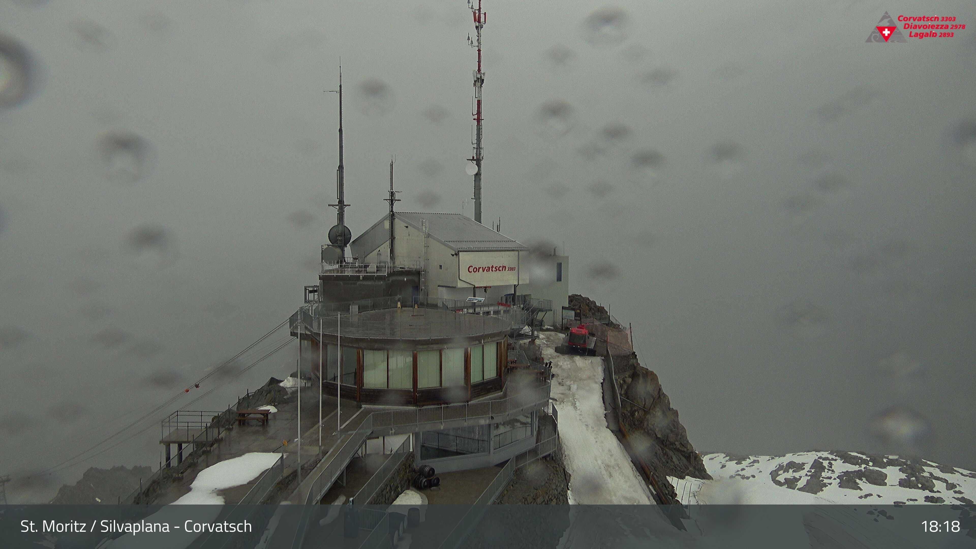 Silvaplana: Corvatsch - Corvatsch, Bergstation Corvatsch 3303