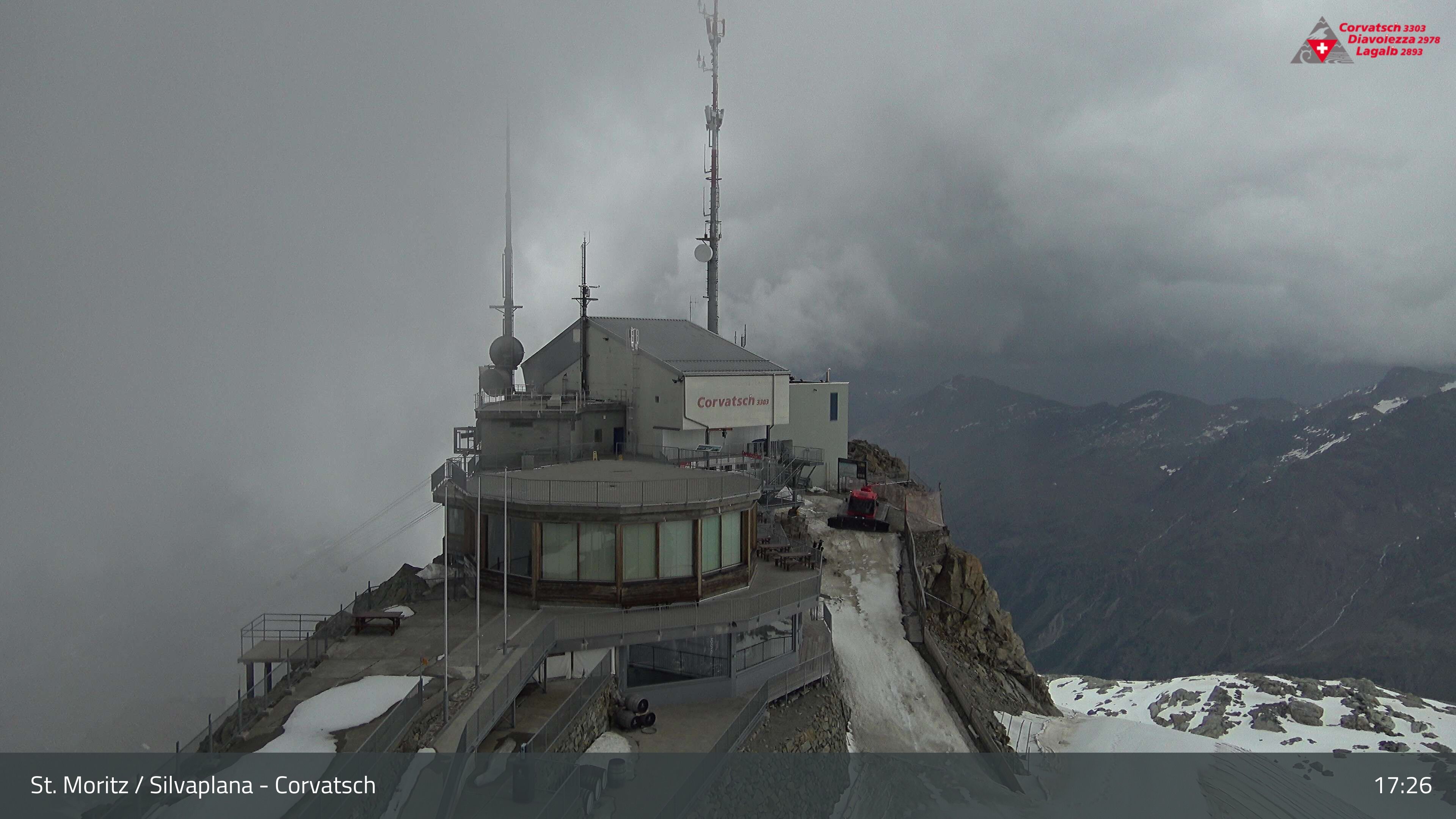 Silvaplana: Corvatsch - Corvatsch, Bergstation Corvatsch 3303