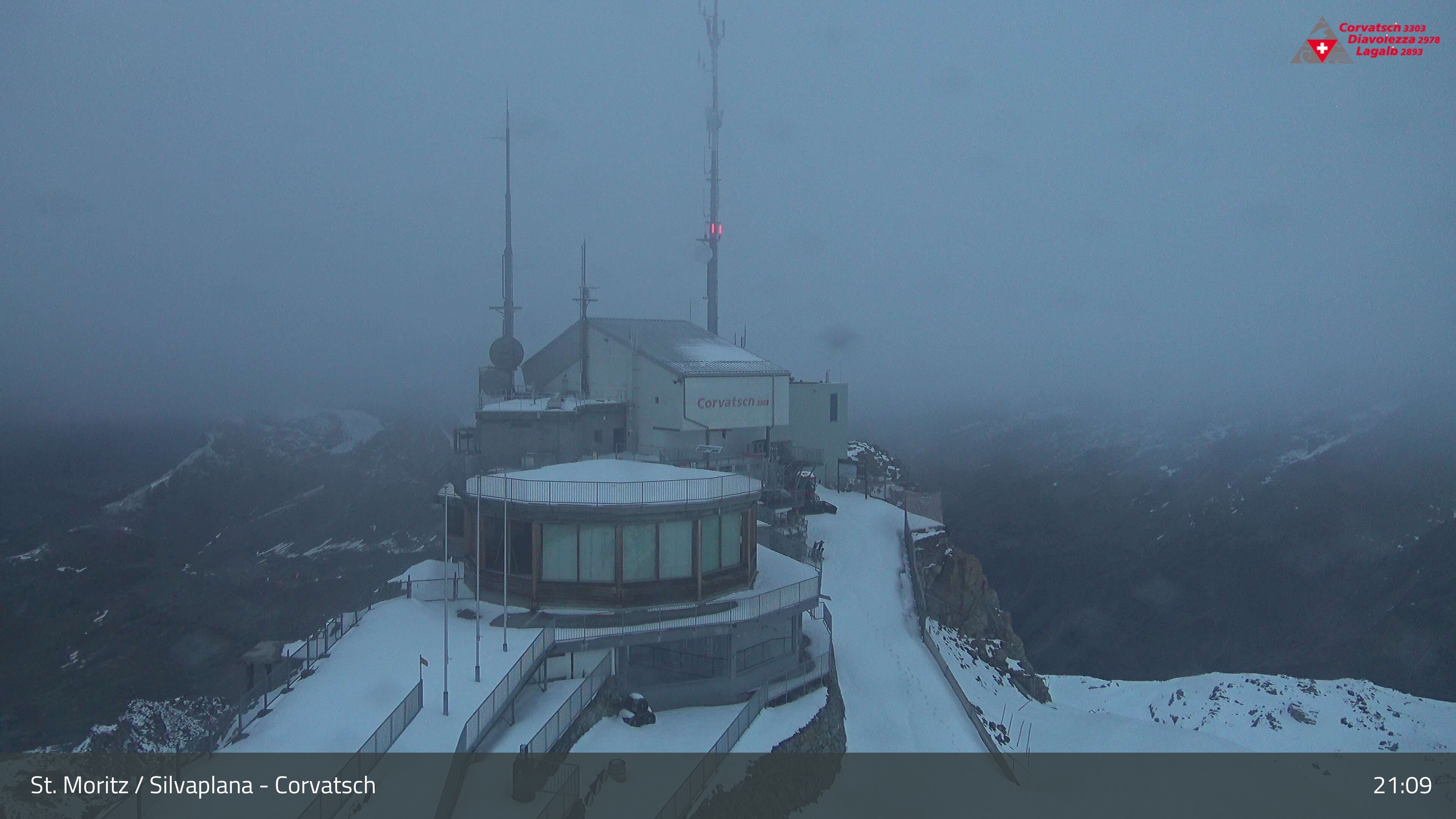 Silvaplana: Corvatsch - Corvatsch, Bergstation Corvatsch 3303