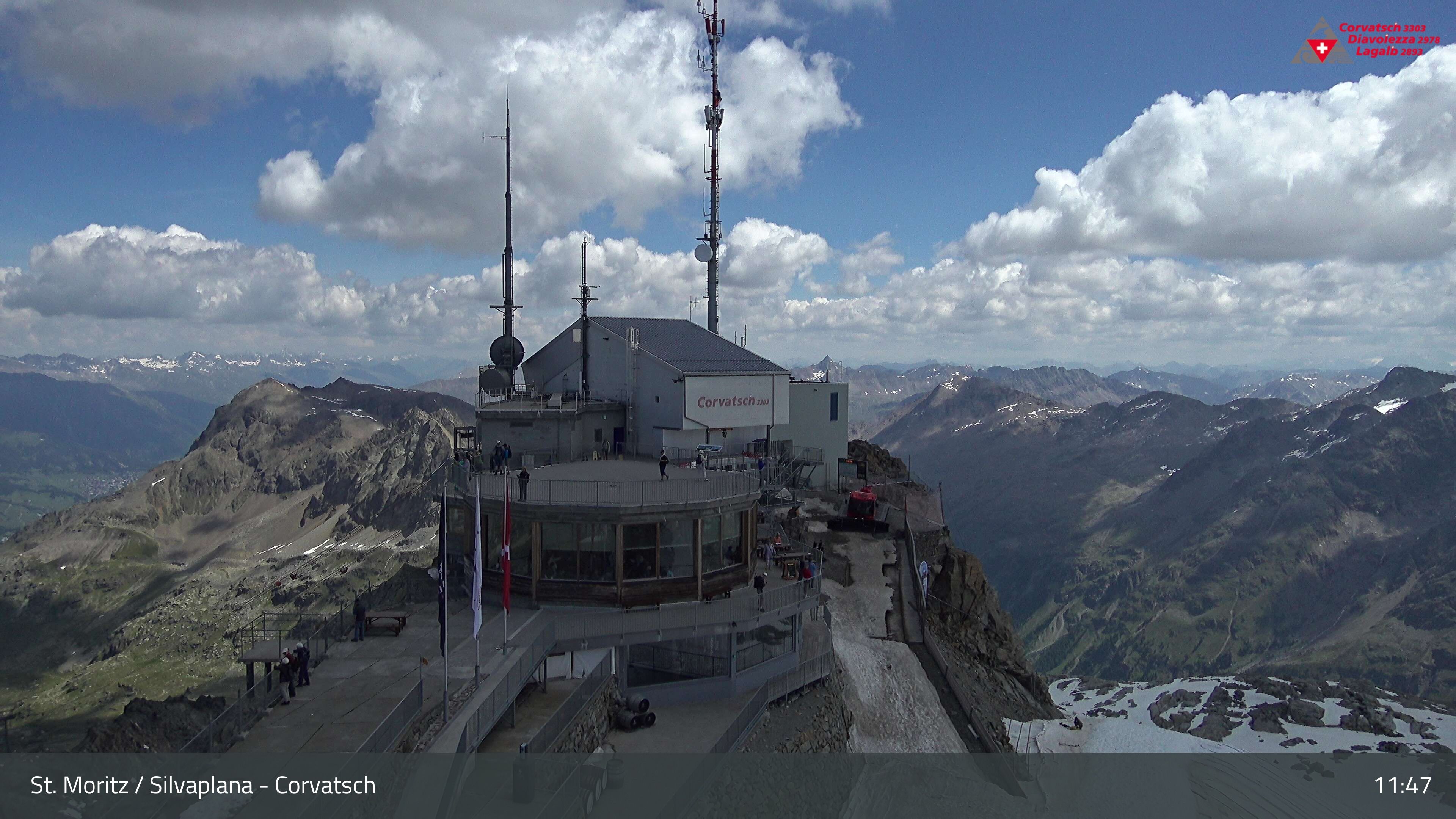 Silvaplana: Corvatsch - Corvatsch, Bergstation Corvatsch 3303