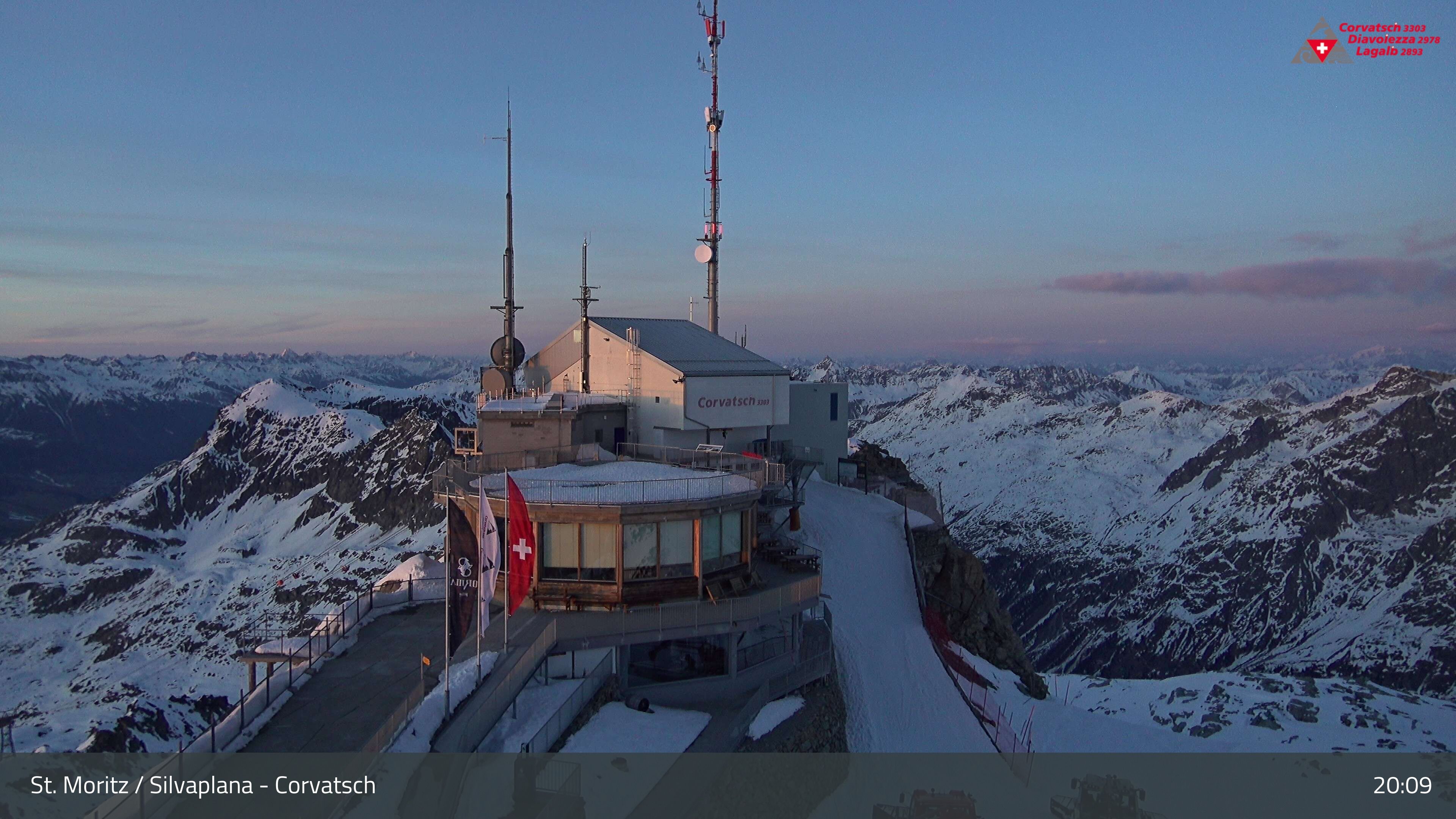 Silvaplana: Corvatsch - Corvatsch, Bergstation Corvatsch 3303