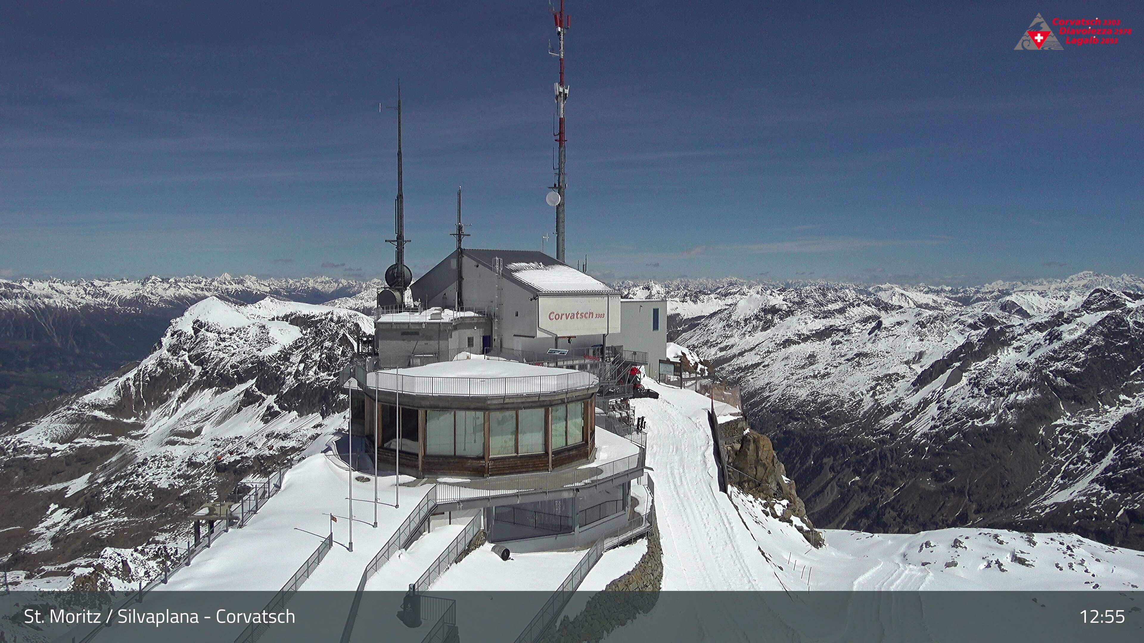 Silvaplana: Corvatsch - Corvatsch, Bergstation Corvatsch 3303