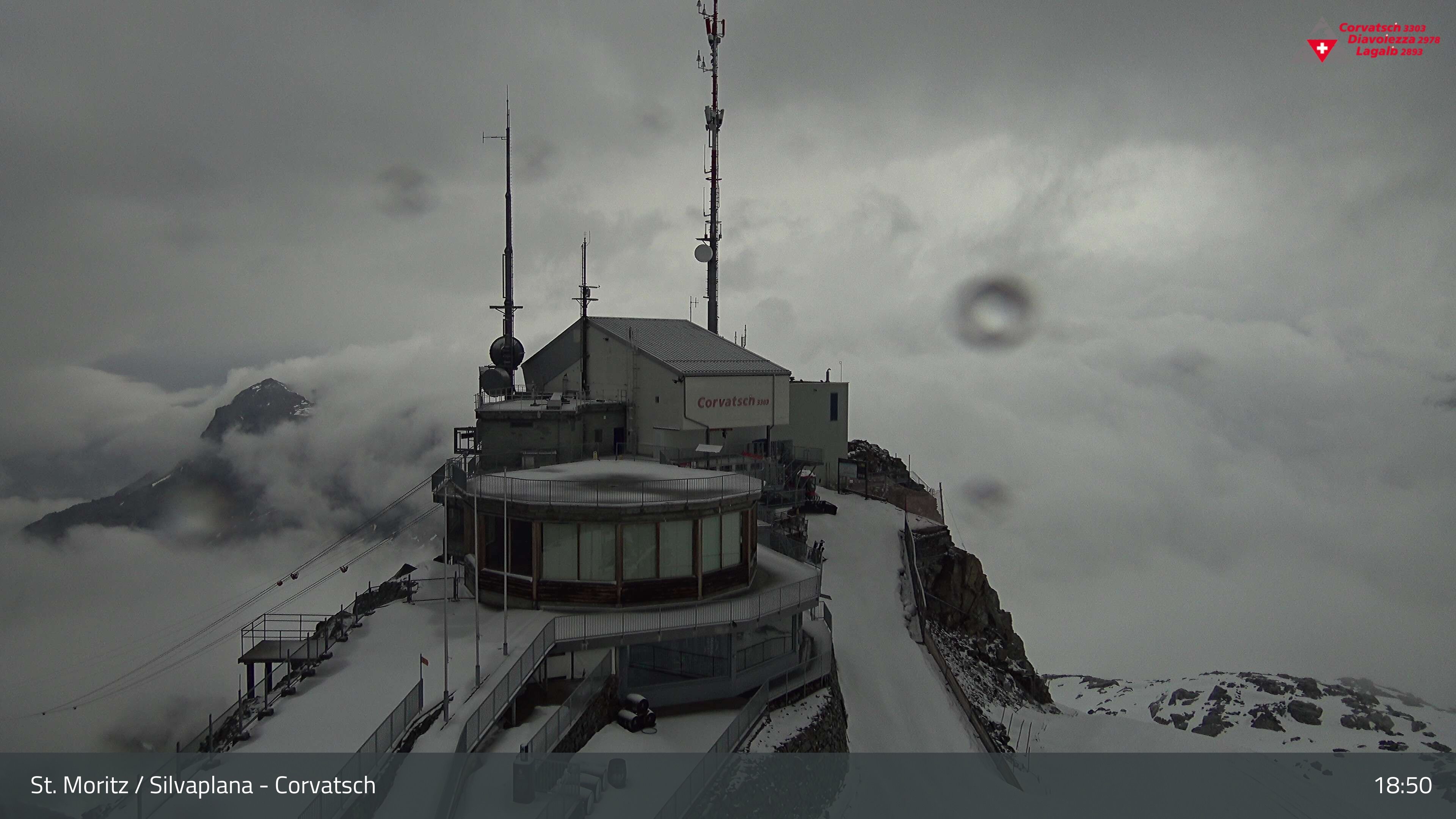 Silvaplana: Corvatsch - Corvatsch, Bergstation Corvatsch 3303
