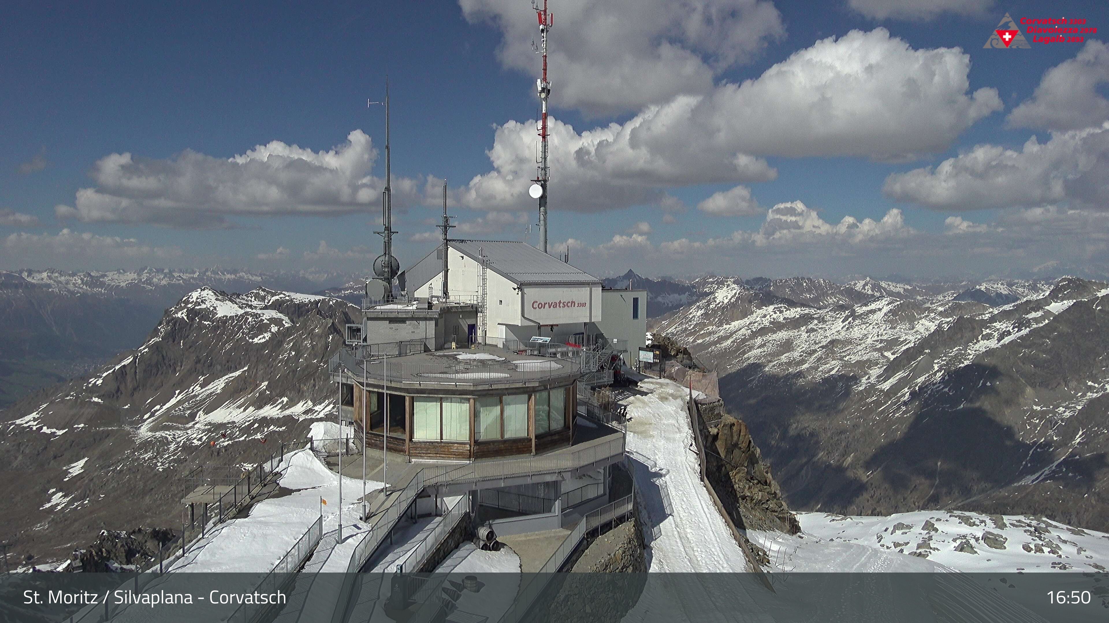 Silvaplana: Corvatsch - Corvatsch, Bergstation Corvatsch 3303