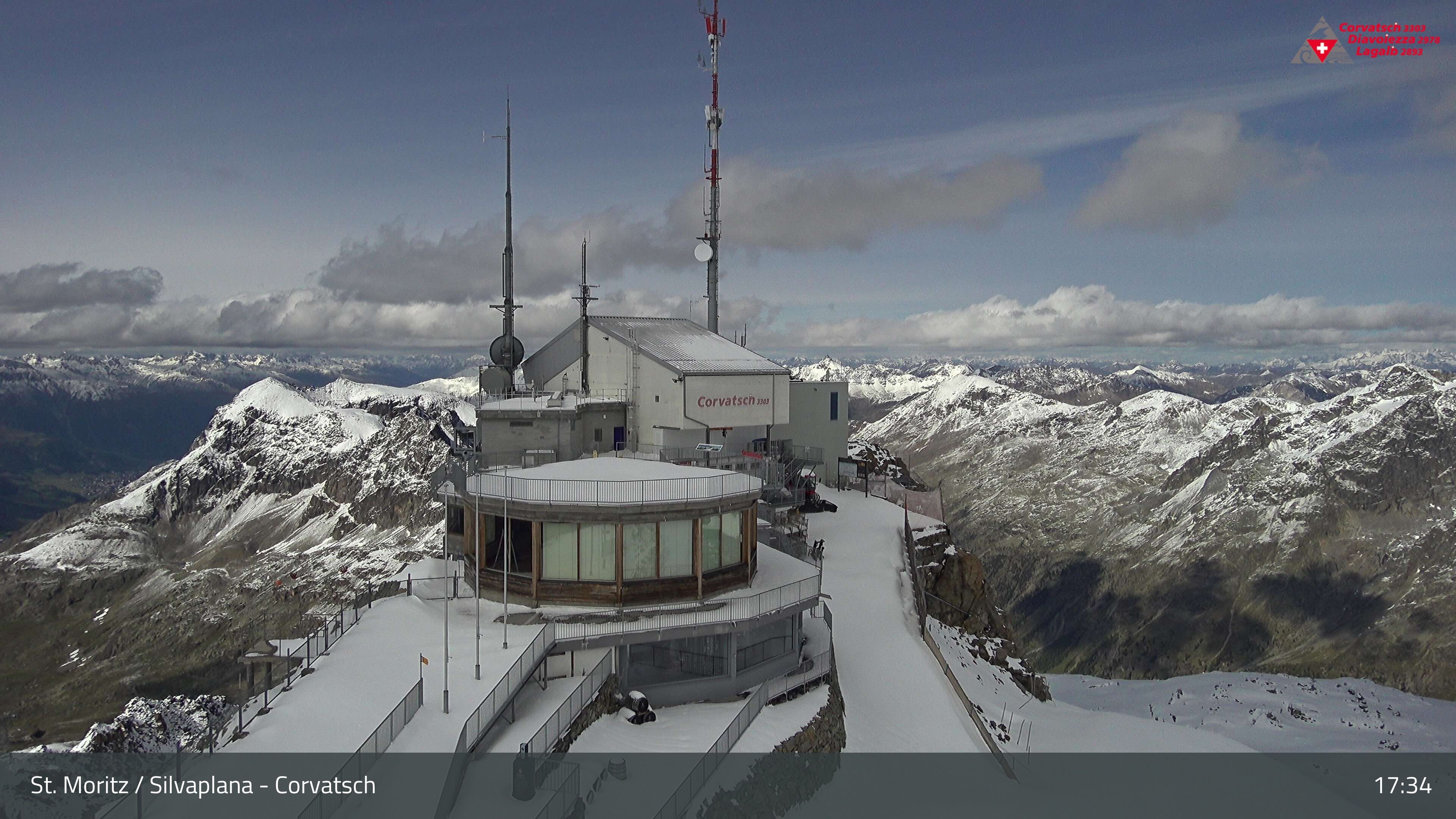 Silvaplana: Corvatsch - Corvatsch, Bergstation Corvatsch 3303