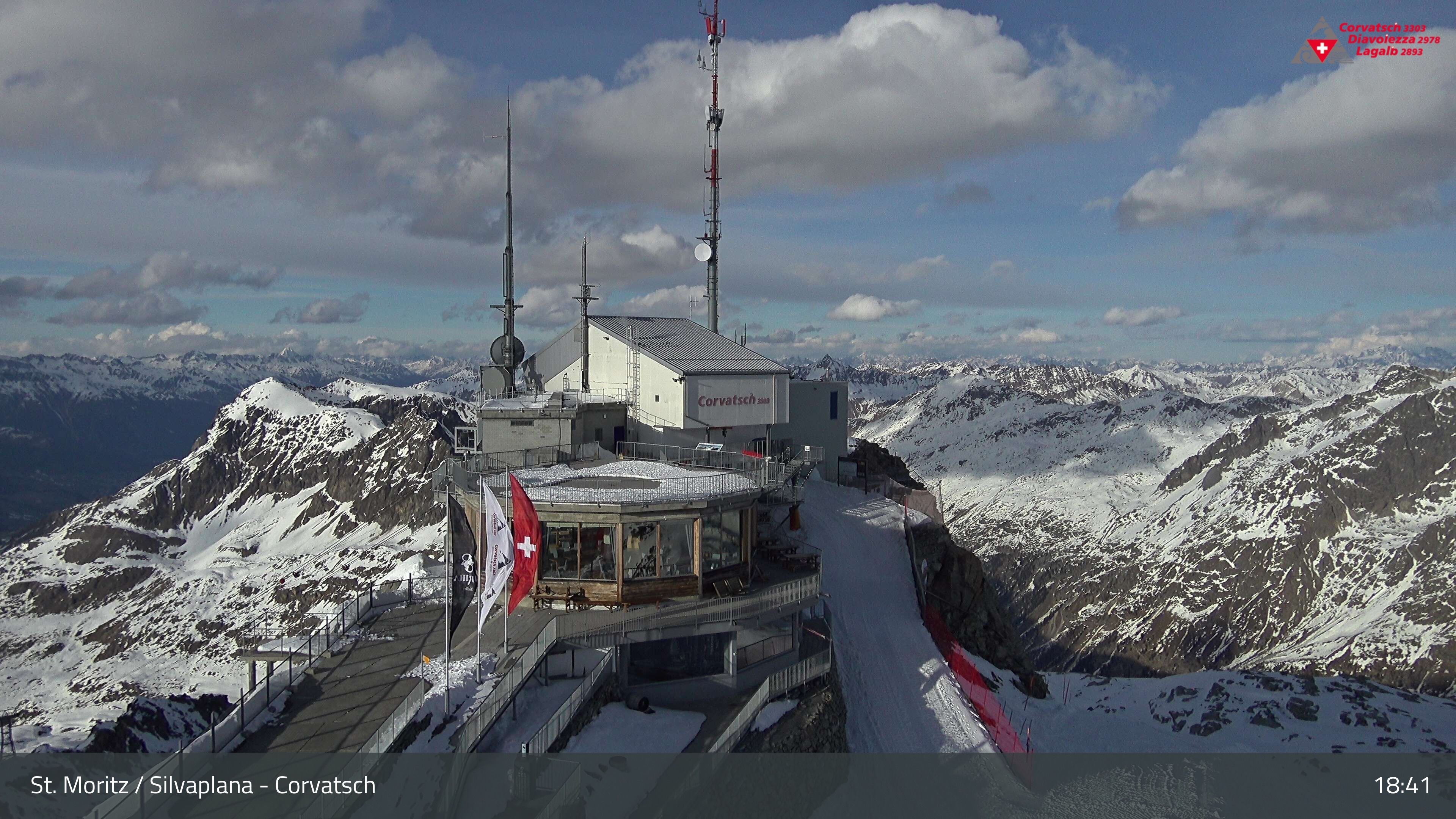 Silvaplana: Corvatsch - Corvatsch, Bergstation Corvatsch 3303