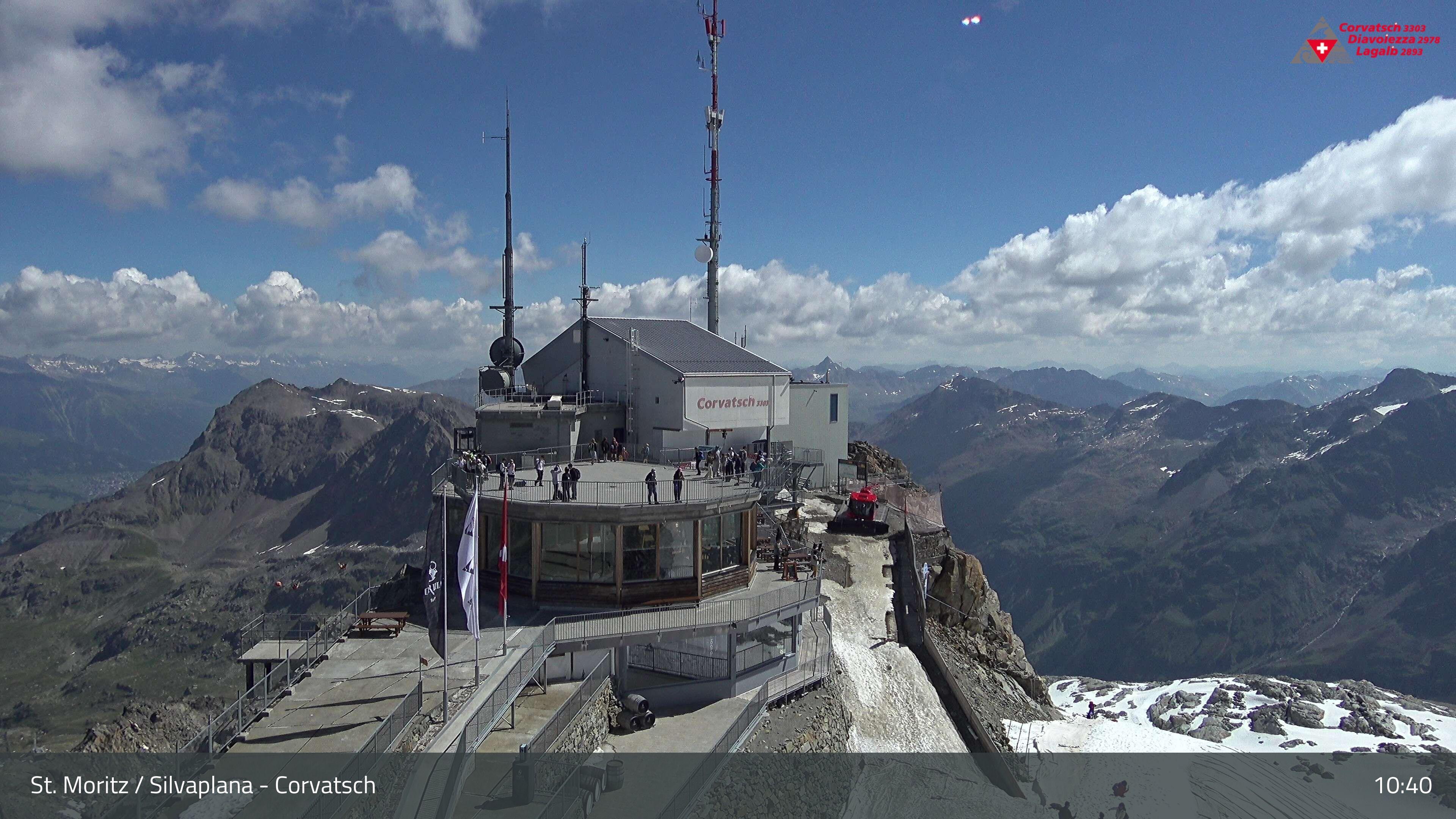 Silvaplana: Corvatsch - Corvatsch, Bergstation Corvatsch 3303