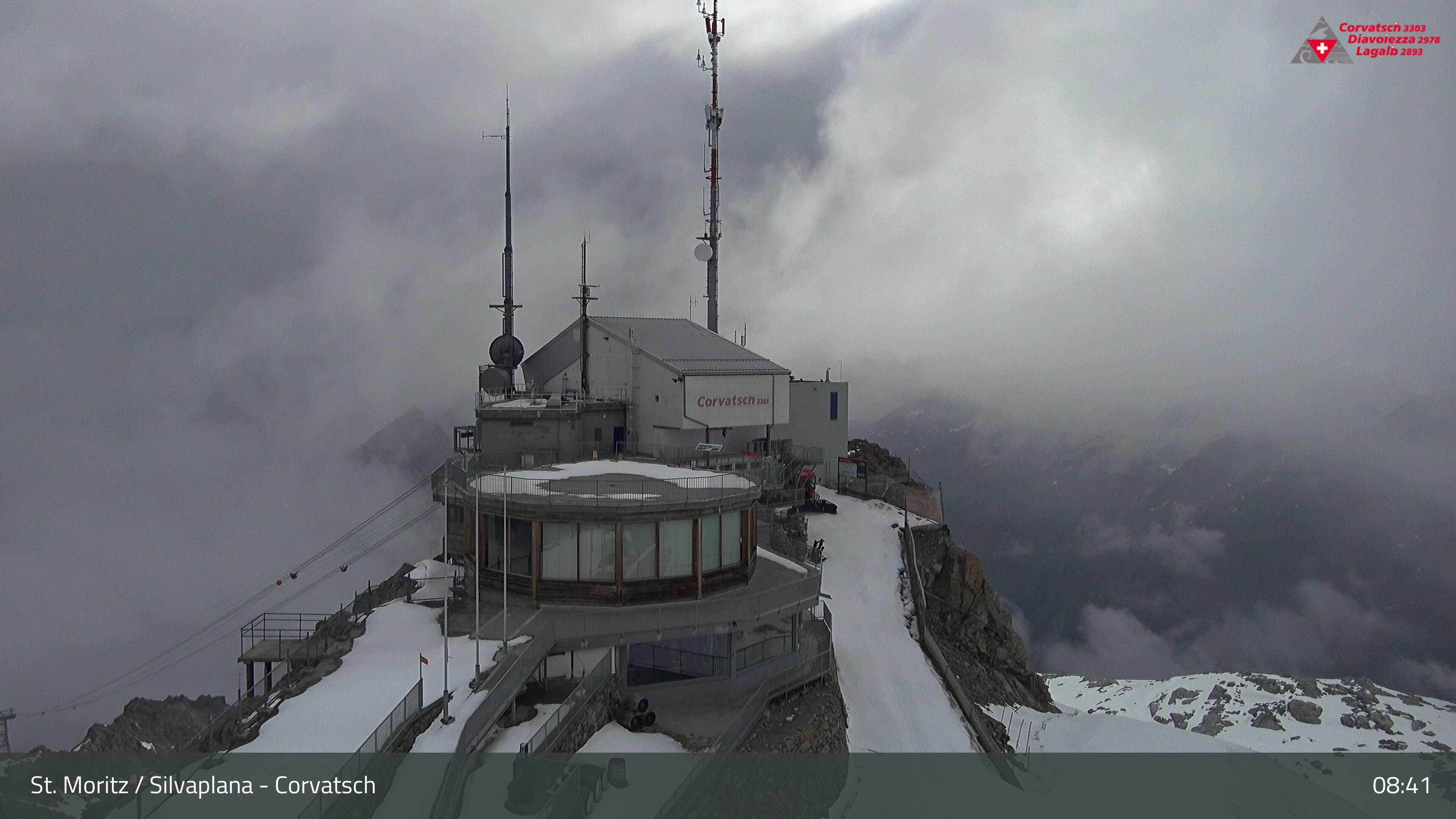 Silvaplana: Corvatsch - Corvatsch, Bergstation Corvatsch 3303
