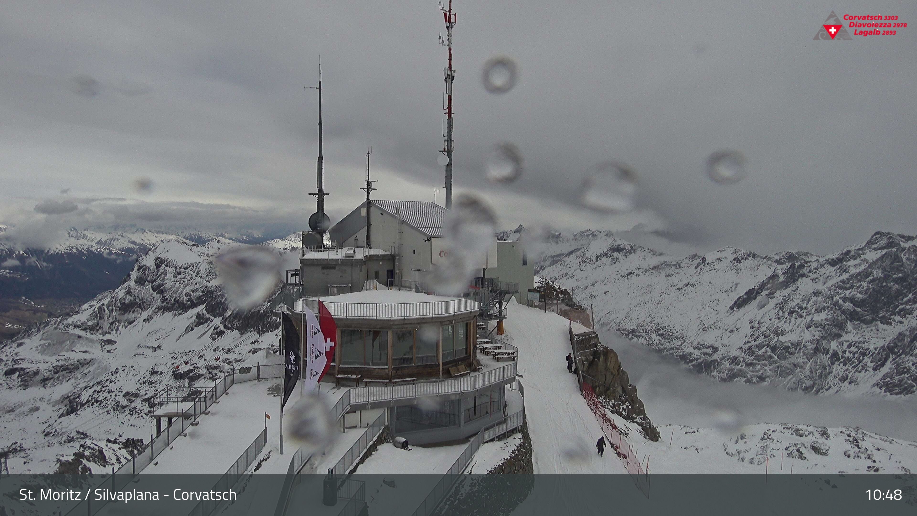 Silvaplana: Corvatsch - Corvatsch, Bergstation Corvatsch 3303