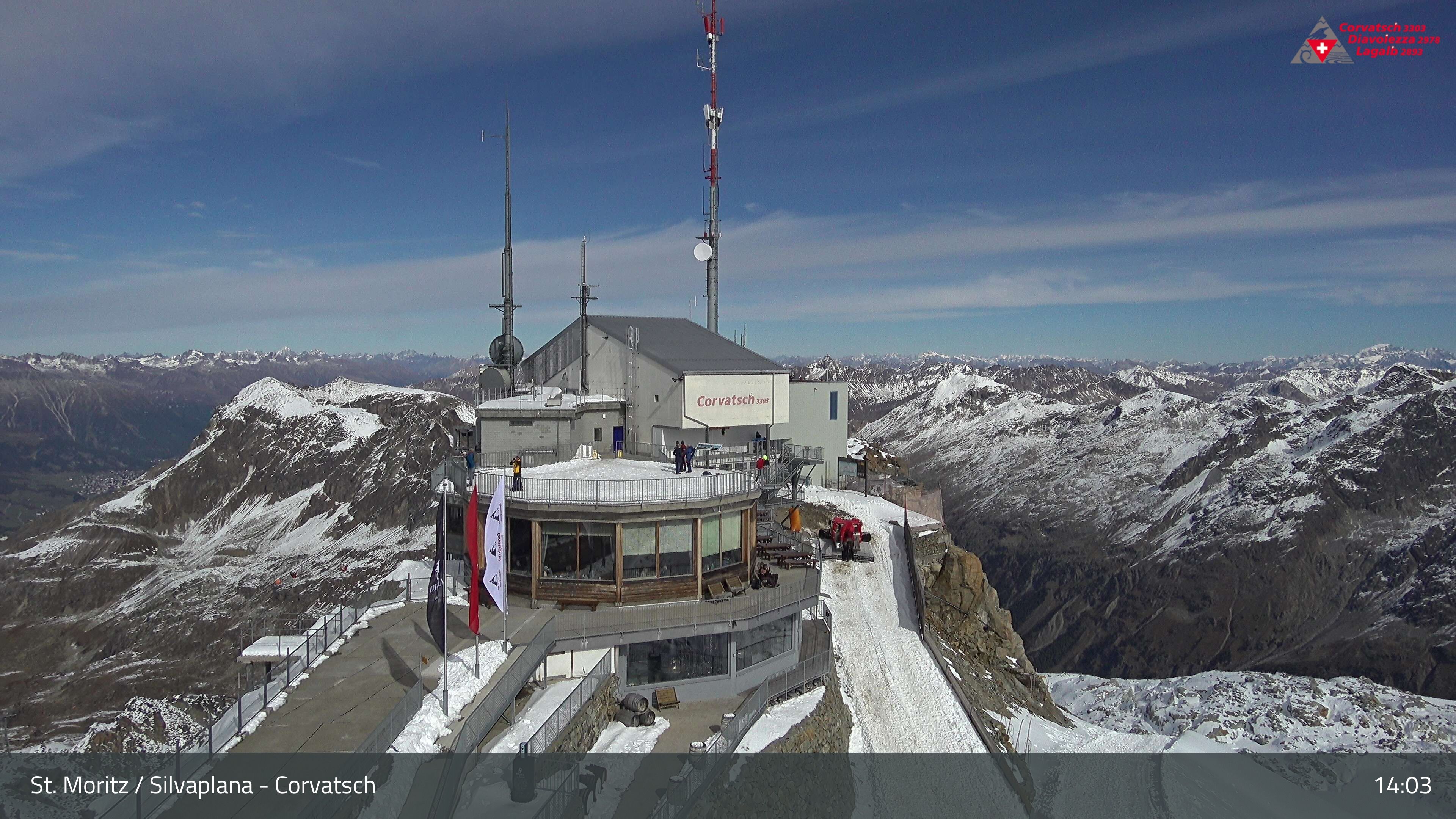 Silvaplana: Corvatsch - Corvatsch, Bergstation Corvatsch 3303