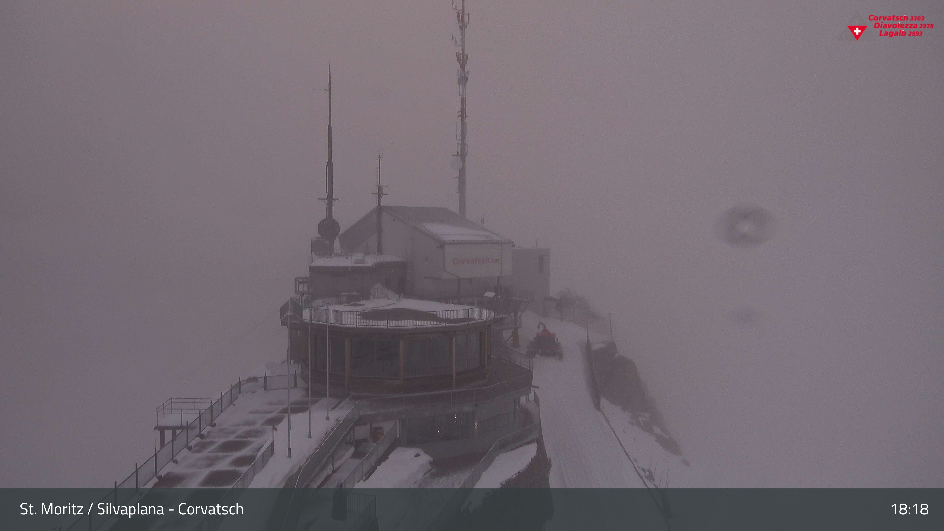 Silvaplana: Corvatsch - Corvatsch, Bergstation Corvatsch 3303