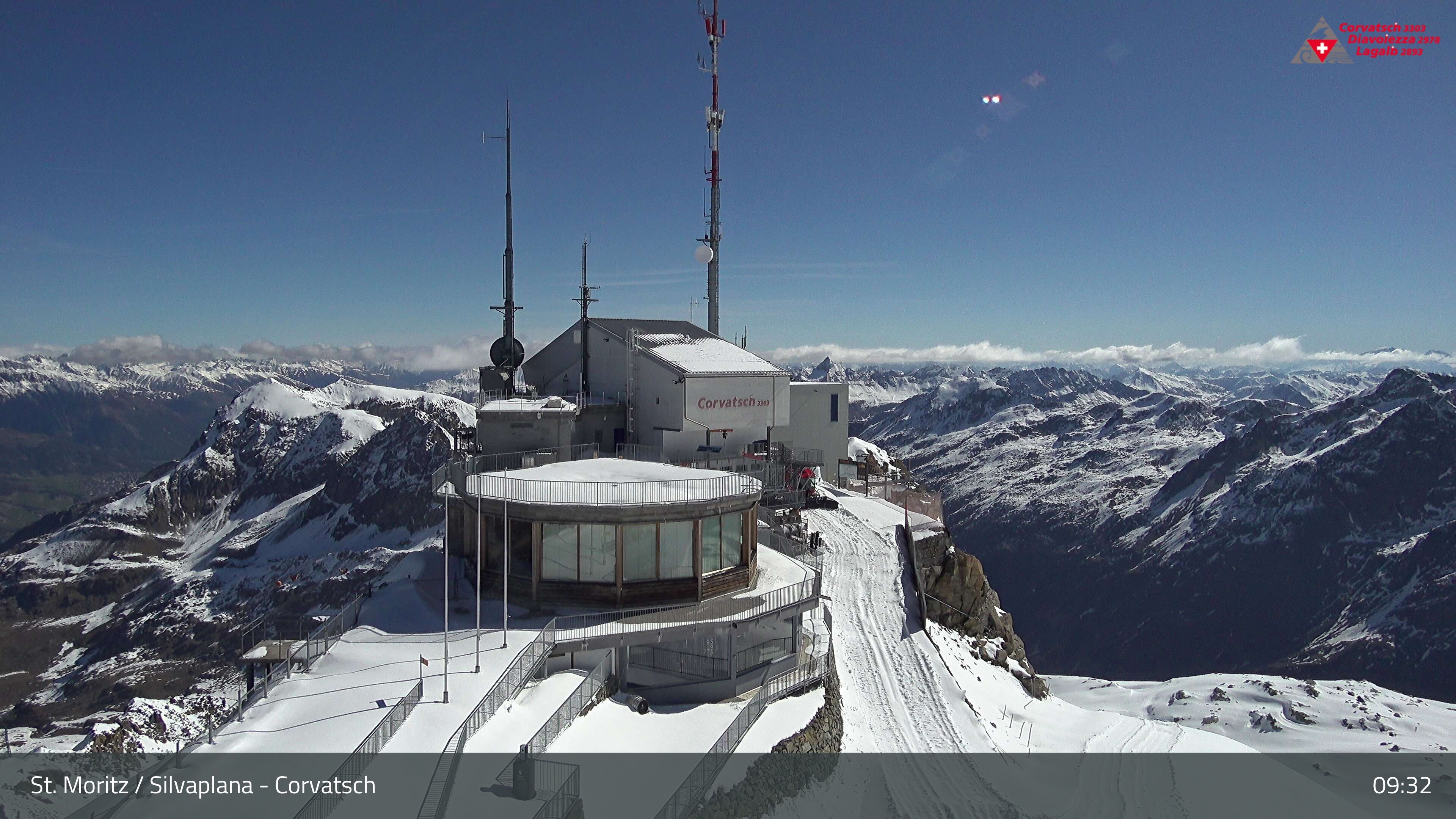 Silvaplana: Corvatsch - Corvatsch, Bergstation Corvatsch 3303