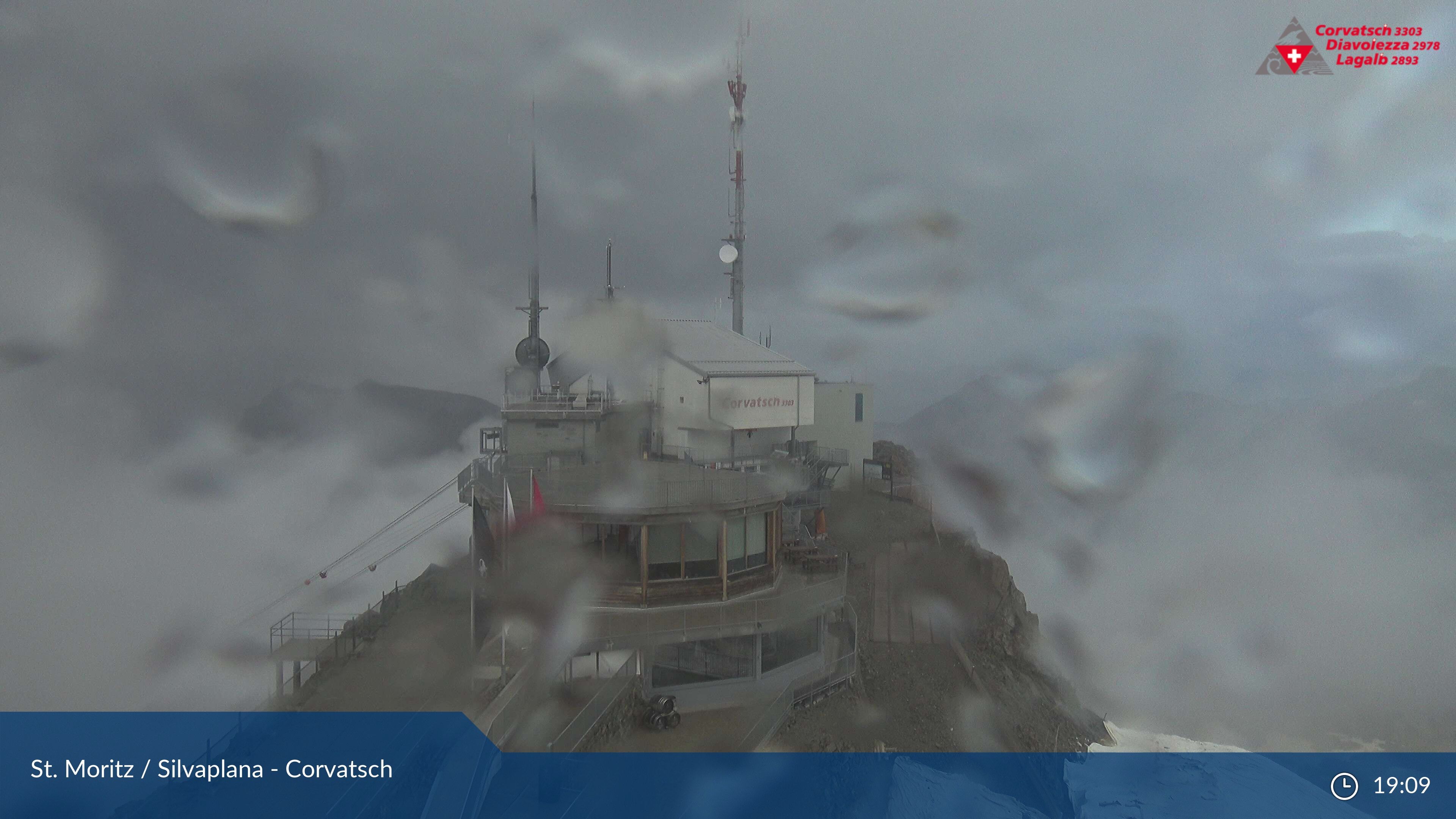 Silvaplana: Corvatsch - Corvatsch, Bergstation Corvatsch 3303