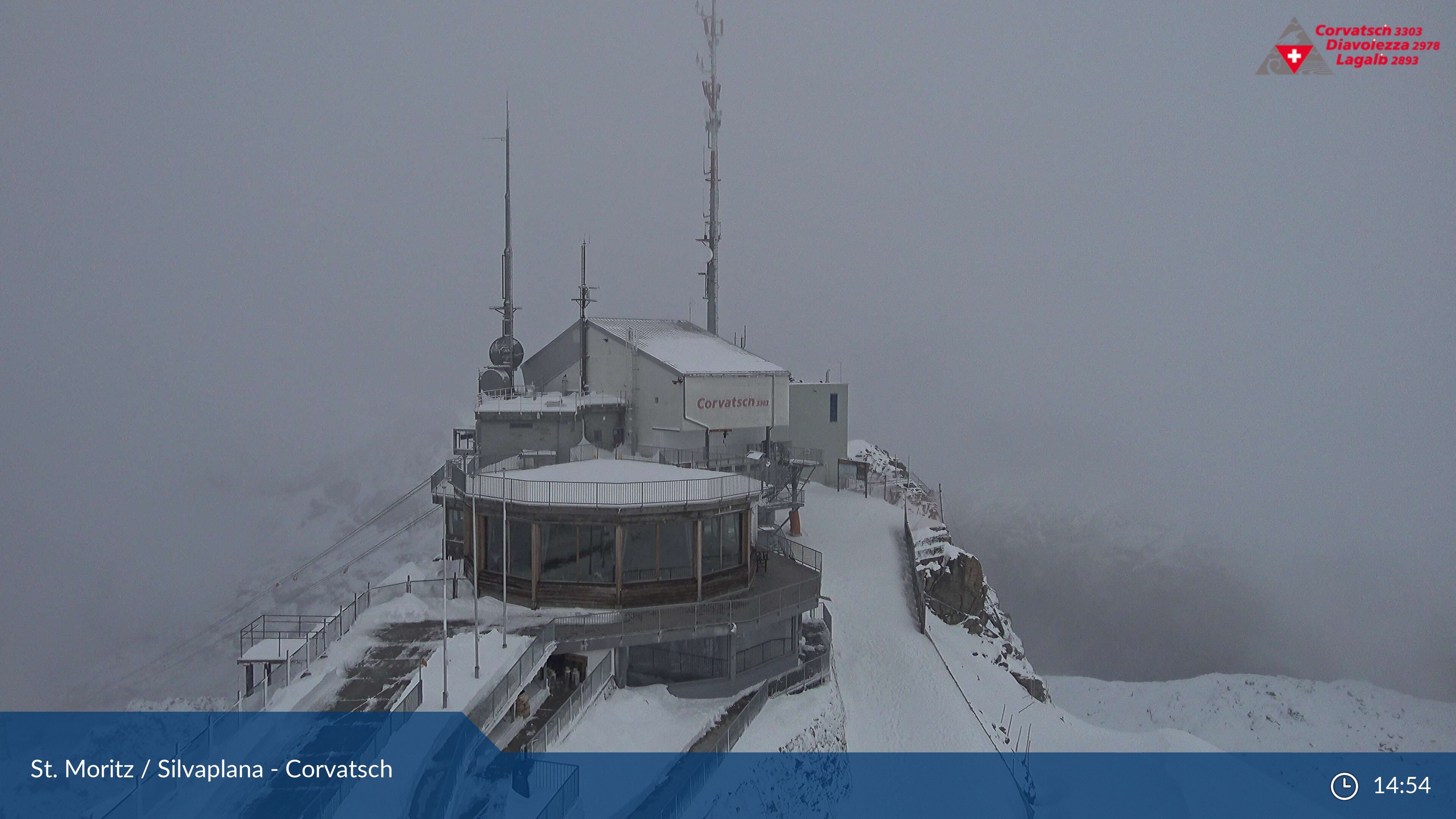 Silvaplana: Corvatsch - Corvatsch, Bergstation Corvatsch 3303