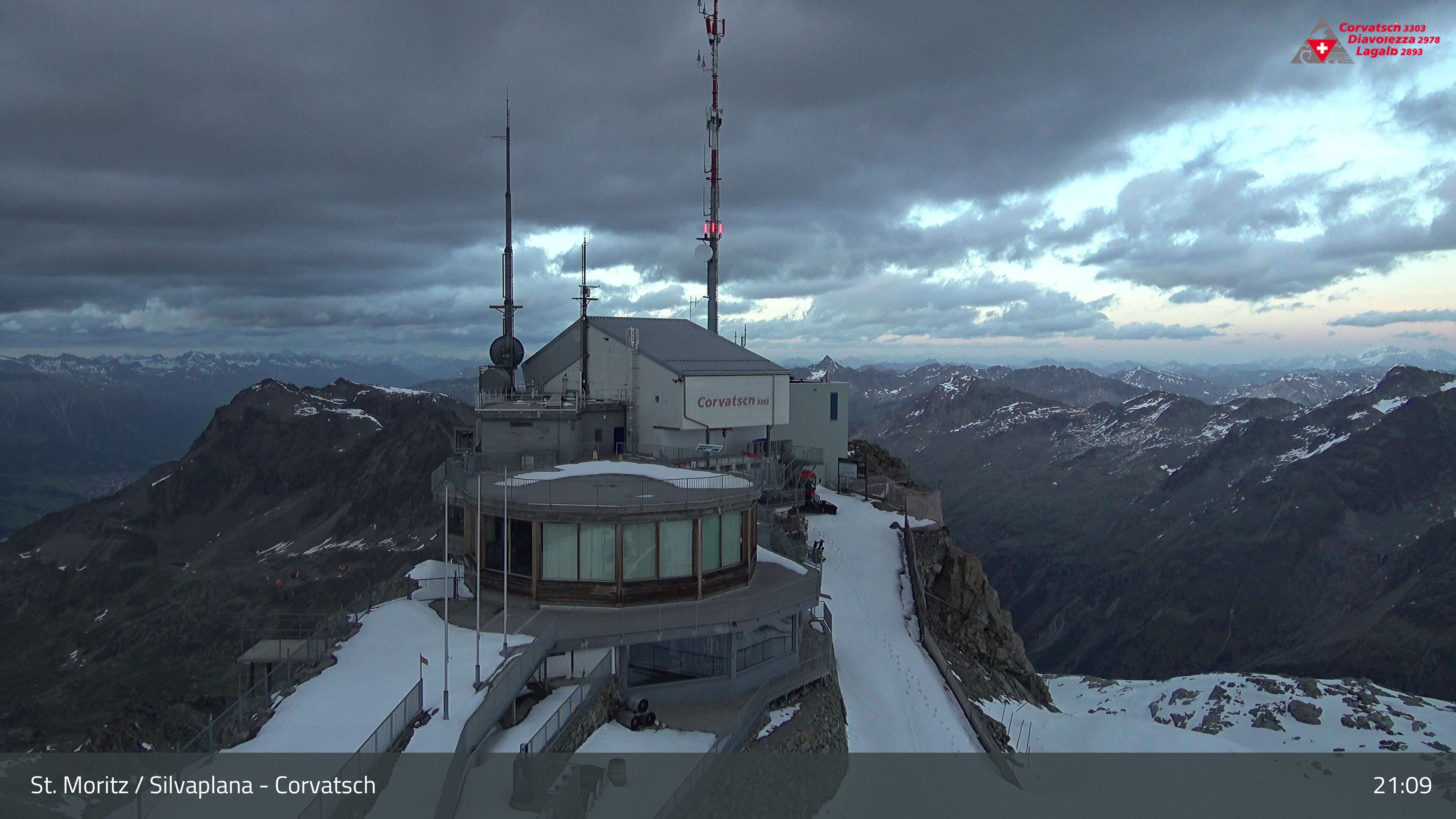Silvaplana: Corvatsch - Corvatsch, Bergstation Corvatsch 3303