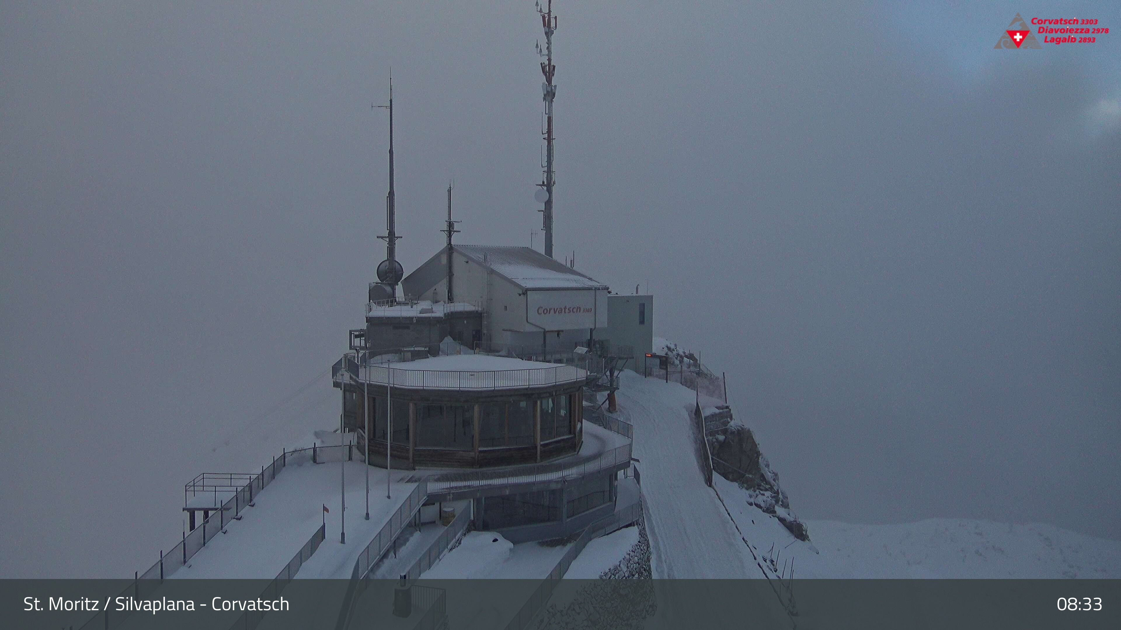 Silvaplana: Corvatsch - Corvatsch, Bergstation Corvatsch 3303