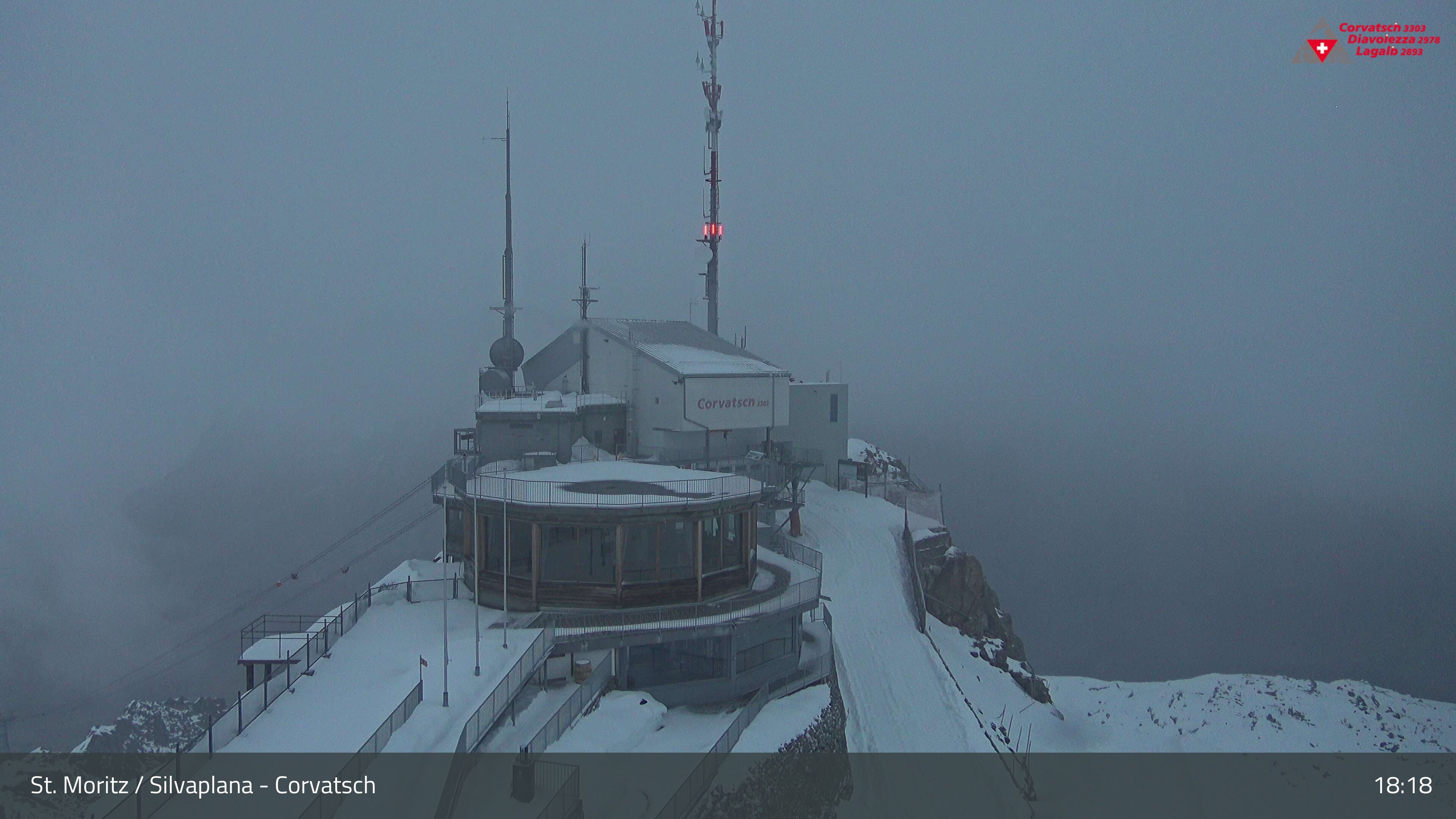 Silvaplana: Corvatsch - Corvatsch, Bergstation Corvatsch 3303