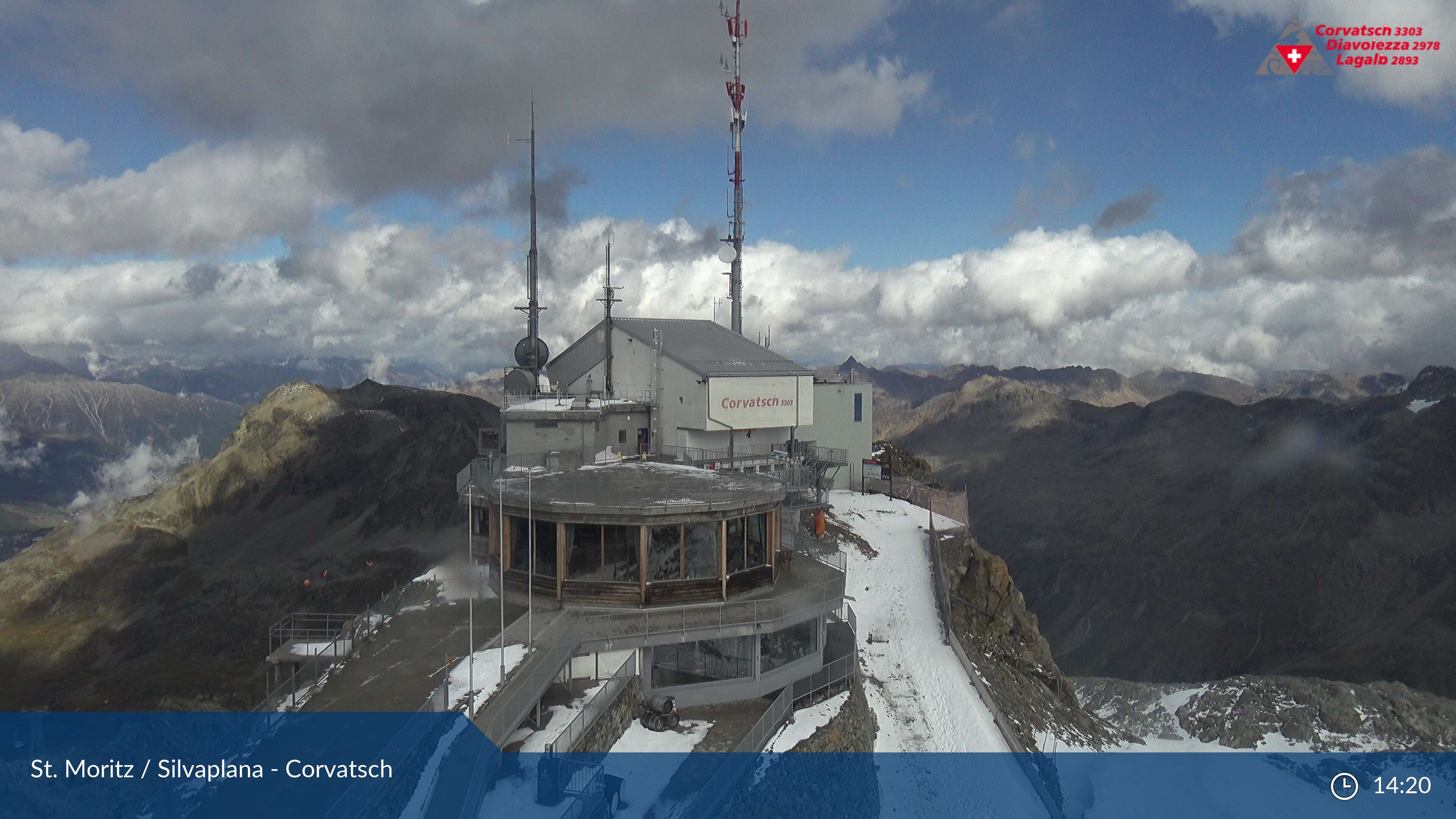 Silvaplana: Corvatsch - Corvatsch, Bergstation Corvatsch 3303