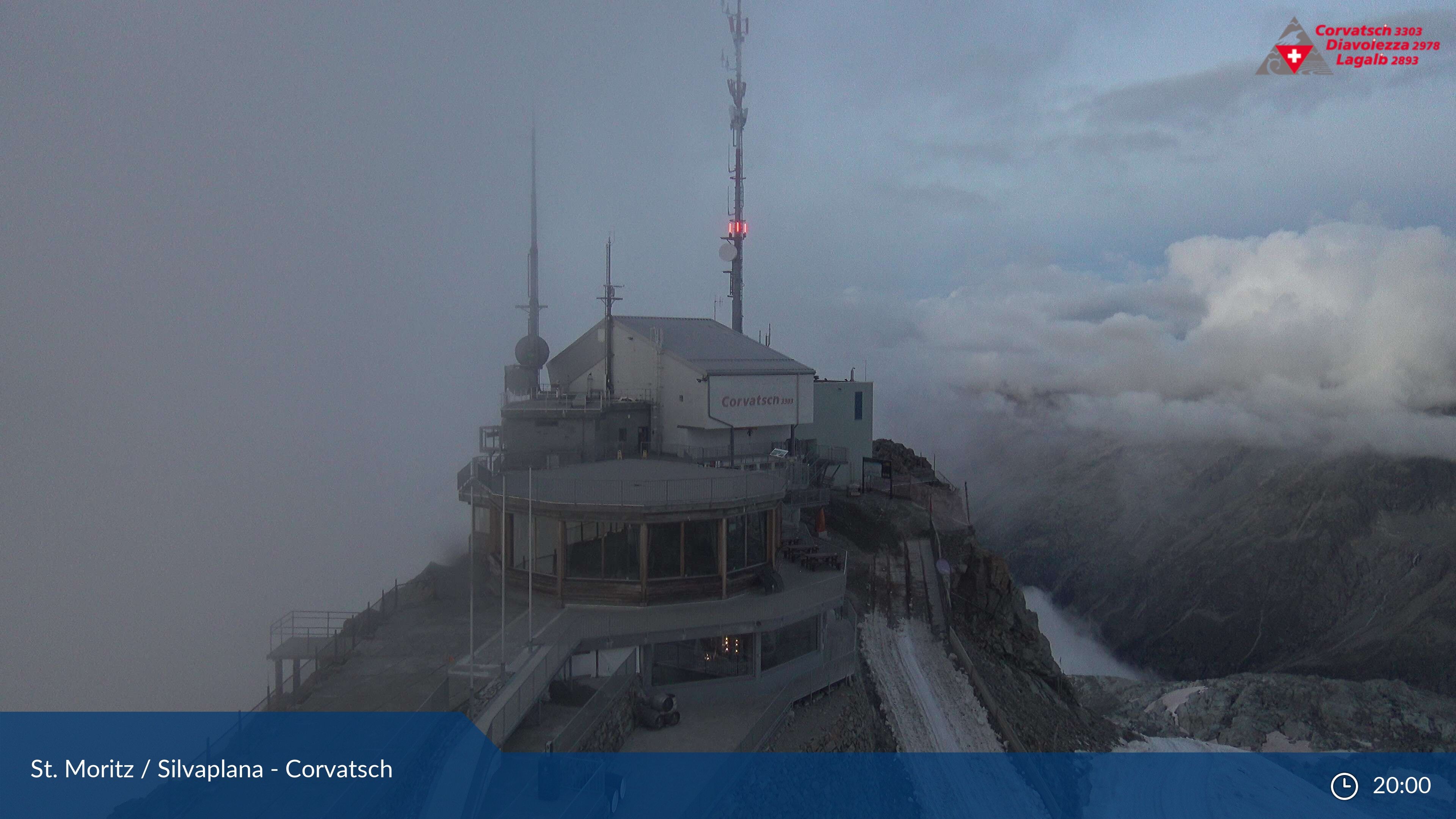 Silvaplana: Corvatsch - Corvatsch, Bergstation Corvatsch 3303