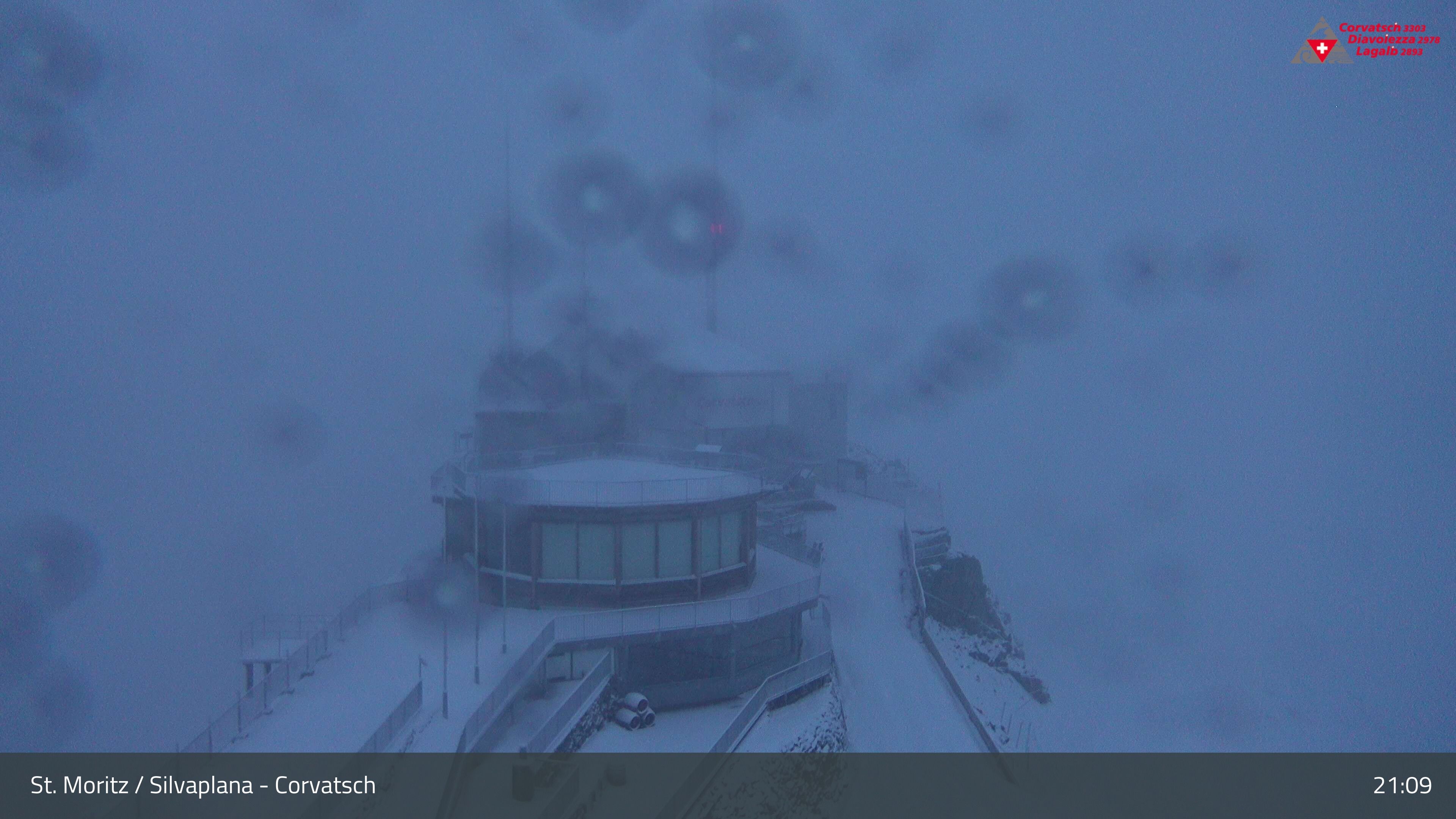 Silvaplana: Corvatsch - Corvatsch, Bergstation Corvatsch 3303