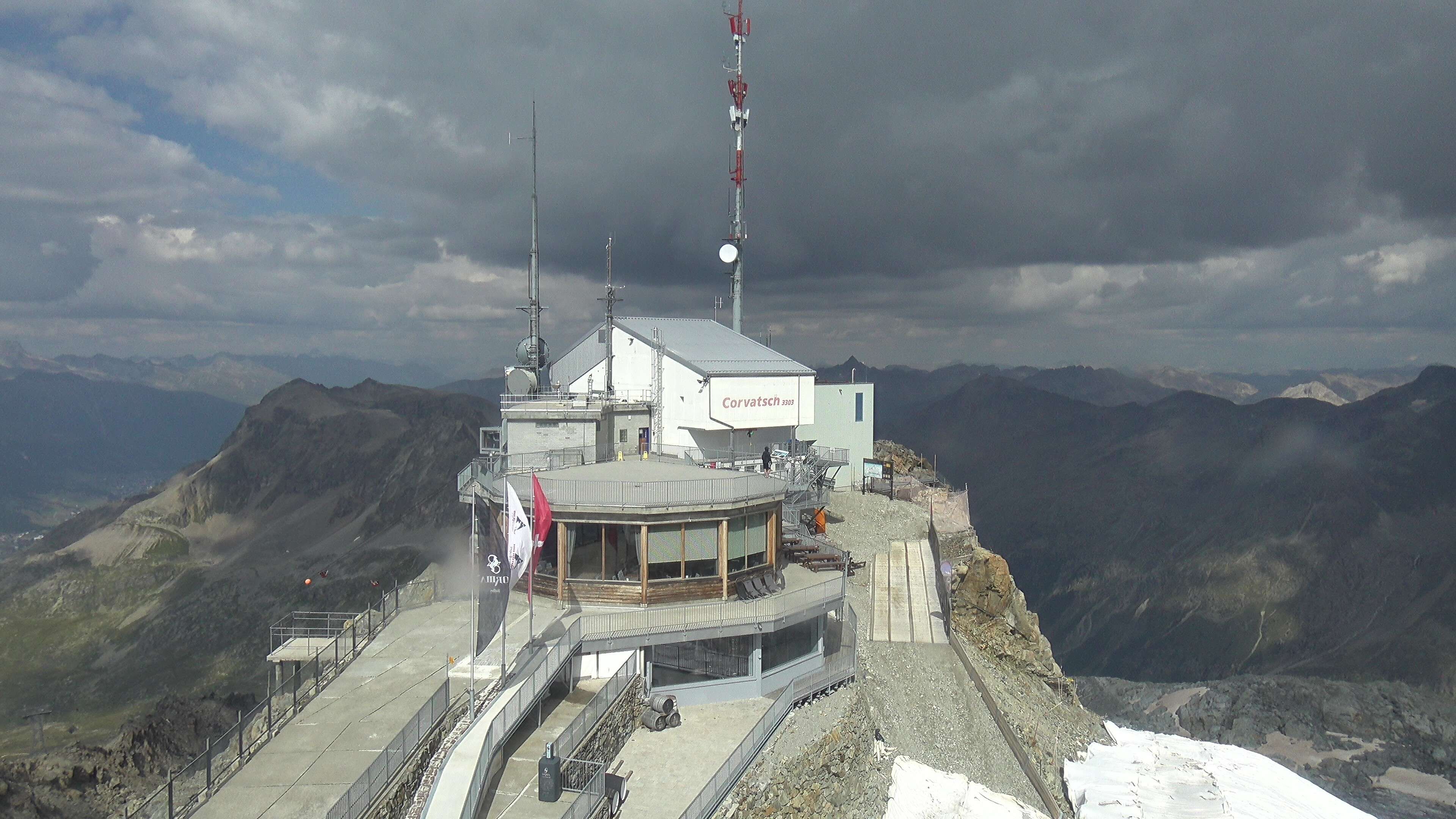 Silvaplana: Corvatsch - Corvatsch, Bergstation Corvatsch 3303