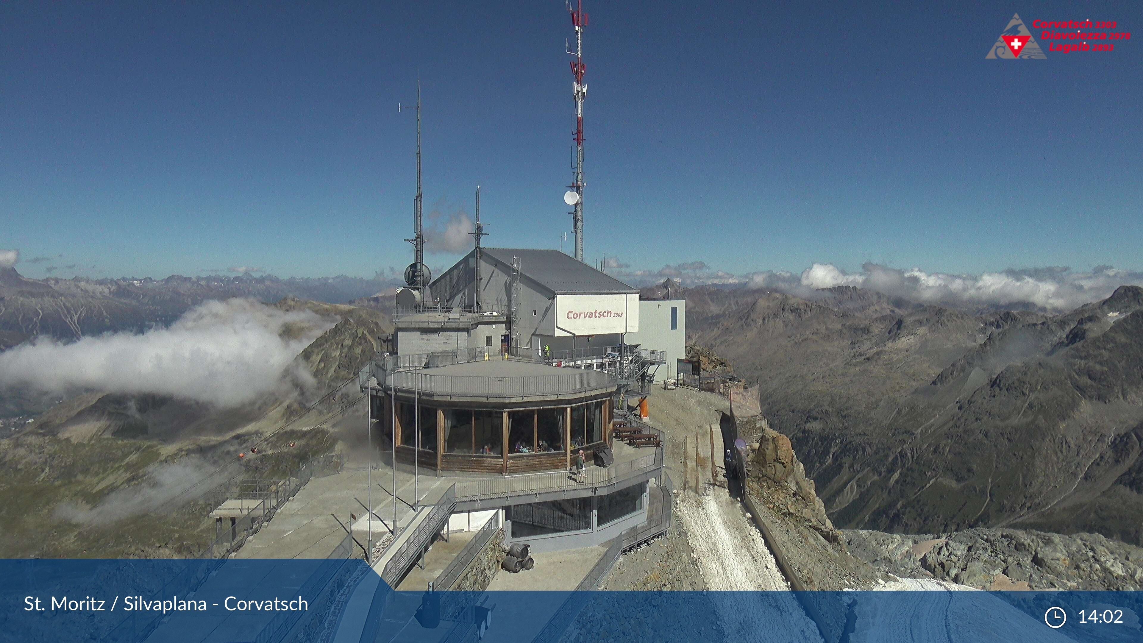 Silvaplana: Corvatsch - Corvatsch, Bergstation Corvatsch 3303