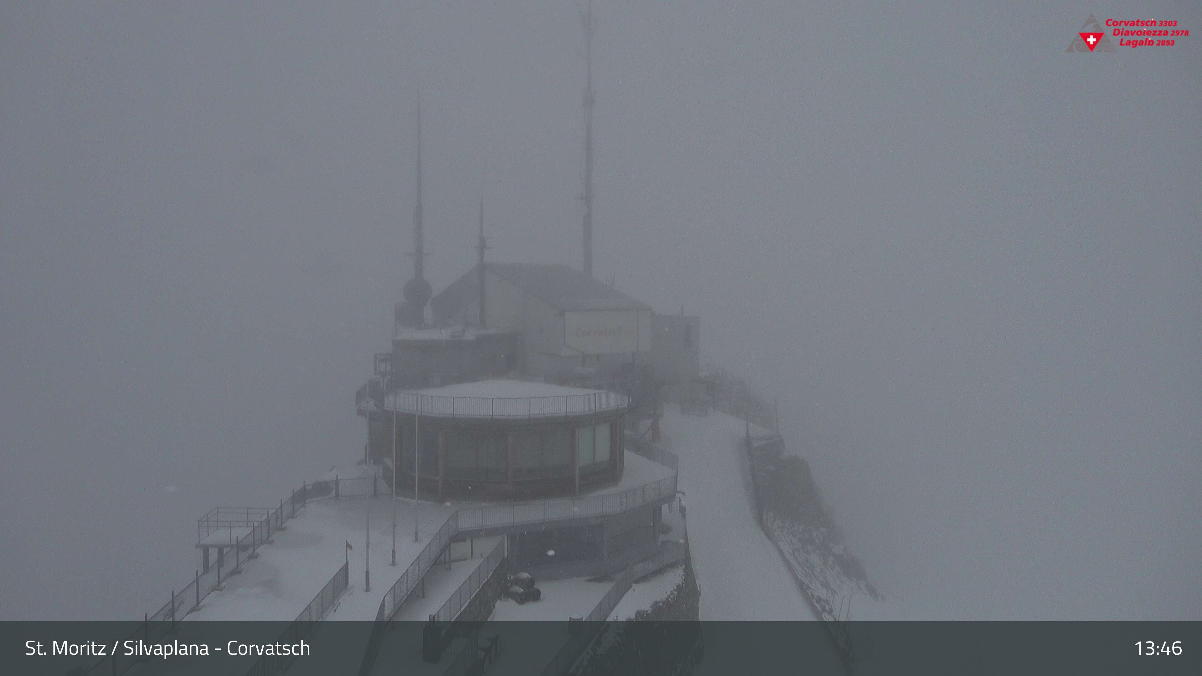Silvaplana: Corvatsch - Corvatsch, Bergstation Corvatsch 3303