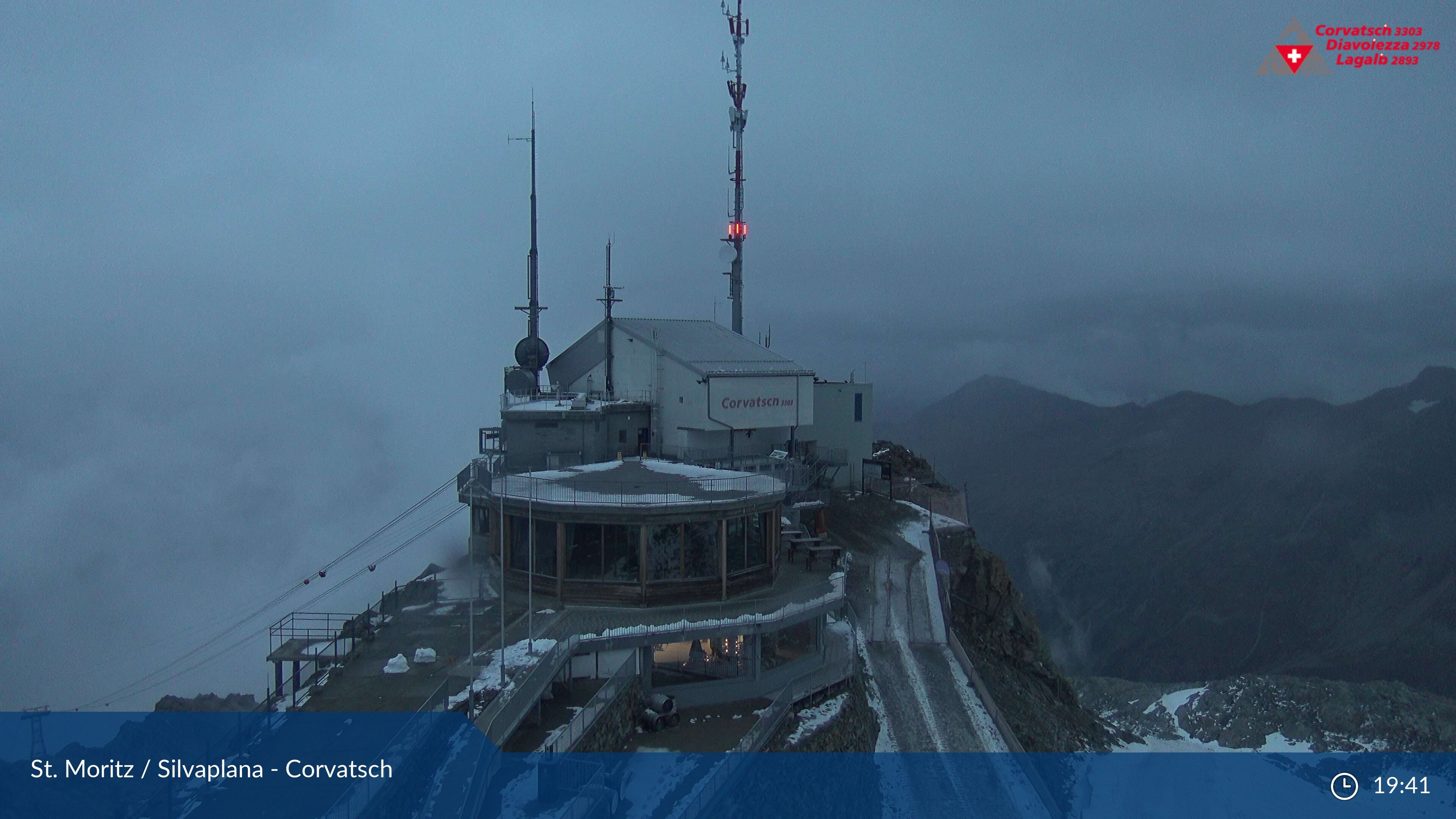 Silvaplana: Corvatsch - Corvatsch, Bergstation Corvatsch 3303