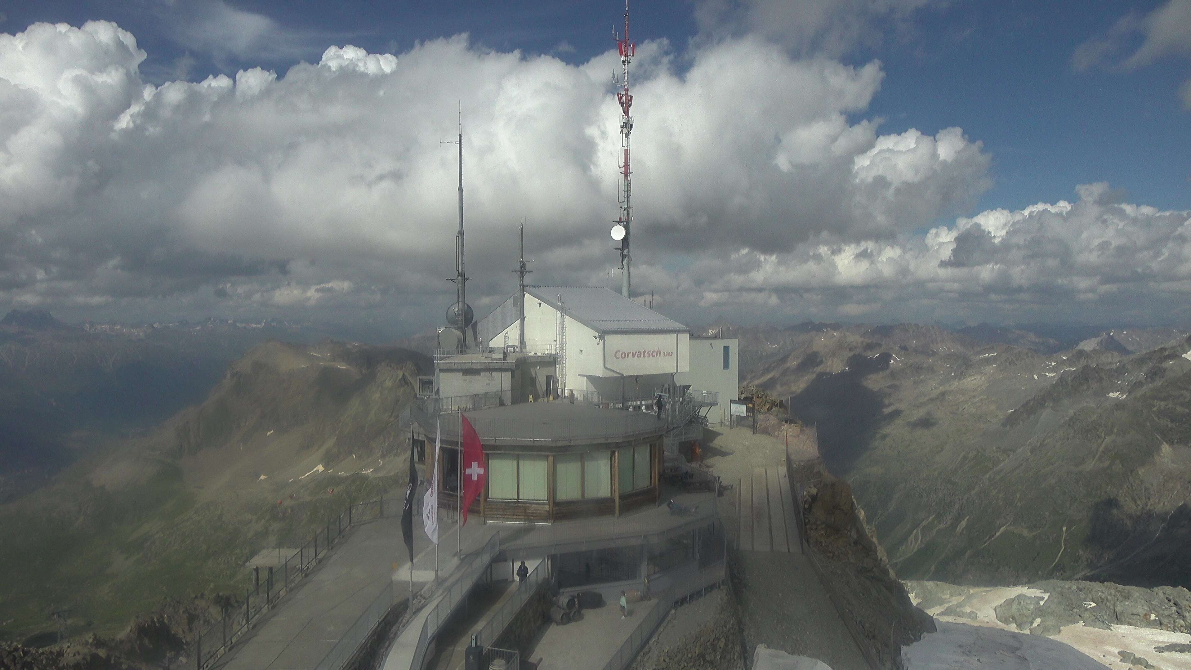 Silvaplana: Corvatsch - Corvatsch, Bergstation Corvatsch 3303