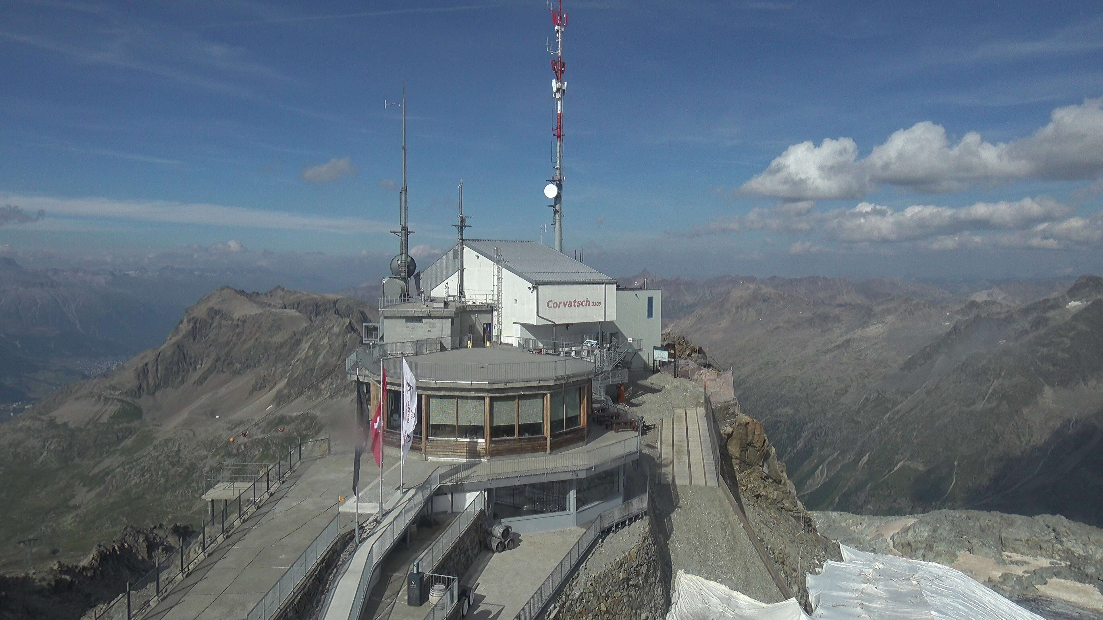 Silvaplana: Corvatsch - Corvatsch, Bergstation Corvatsch 3303