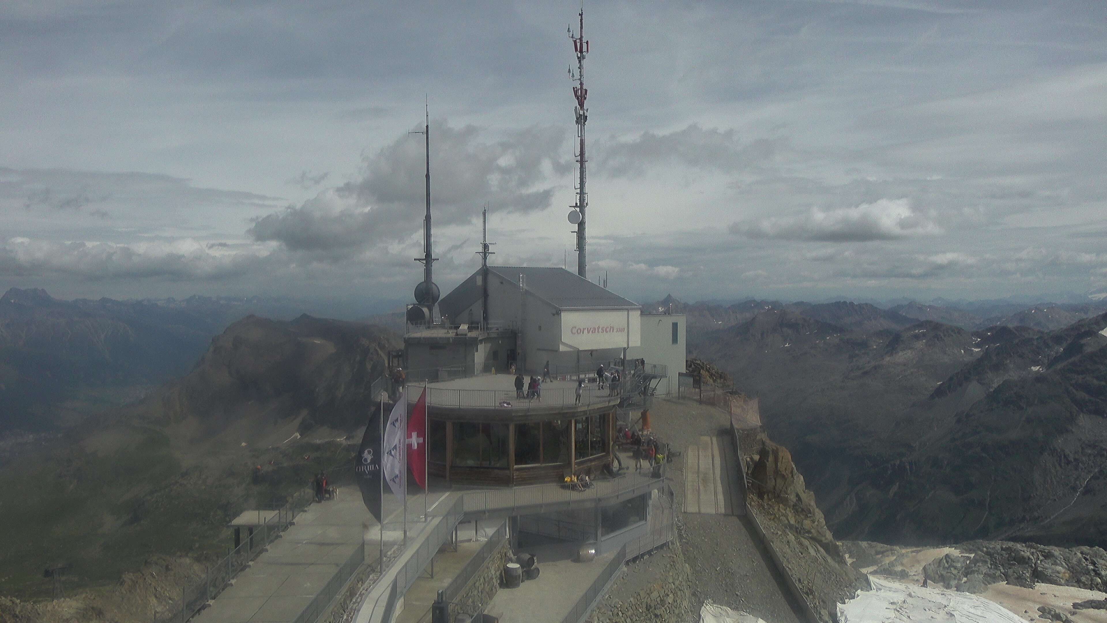 Silvaplana: Corvatsch - Corvatsch, Bergstation Corvatsch 3303