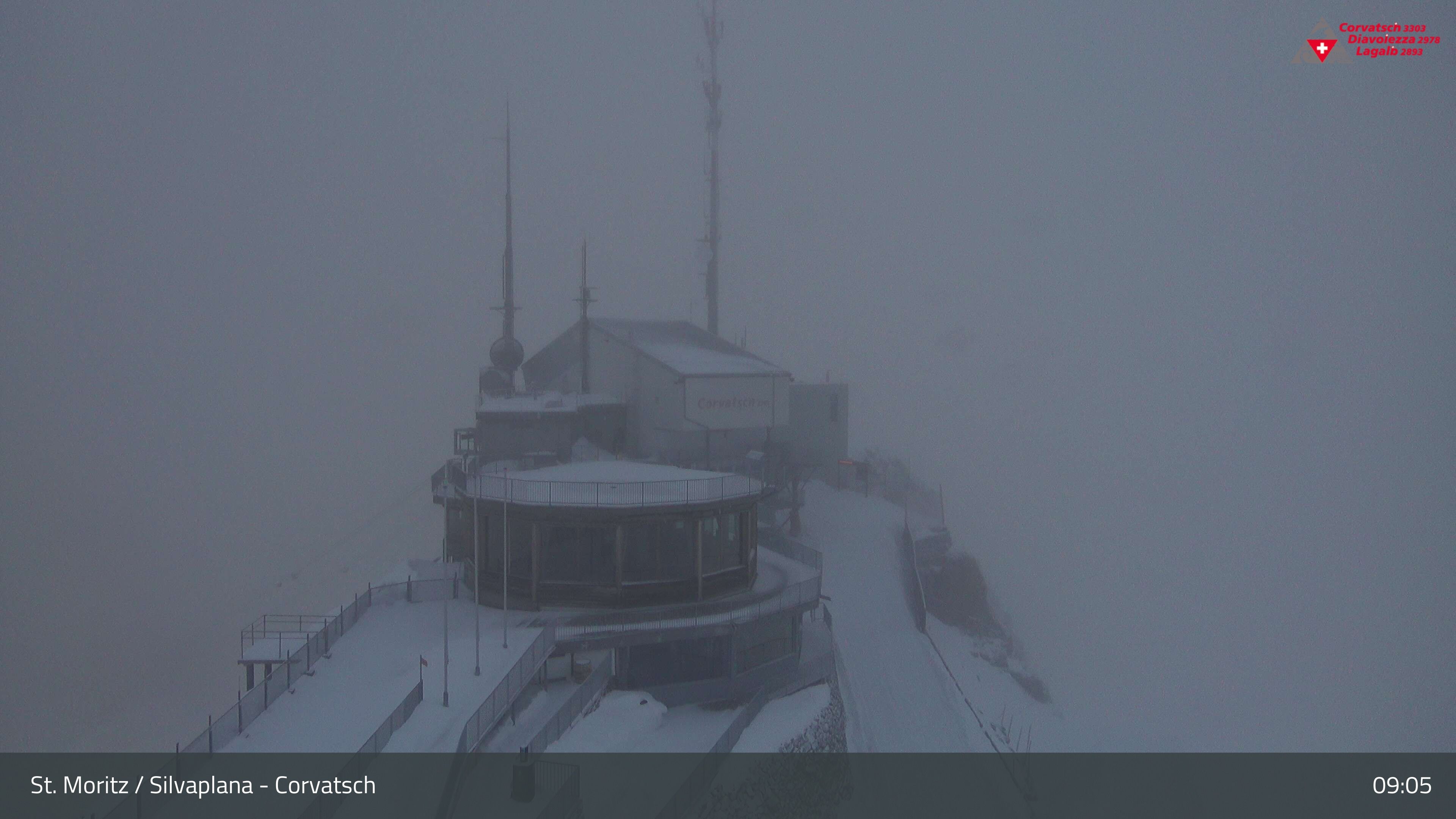 Silvaplana: Corvatsch - Corvatsch, Bergstation Corvatsch 3303