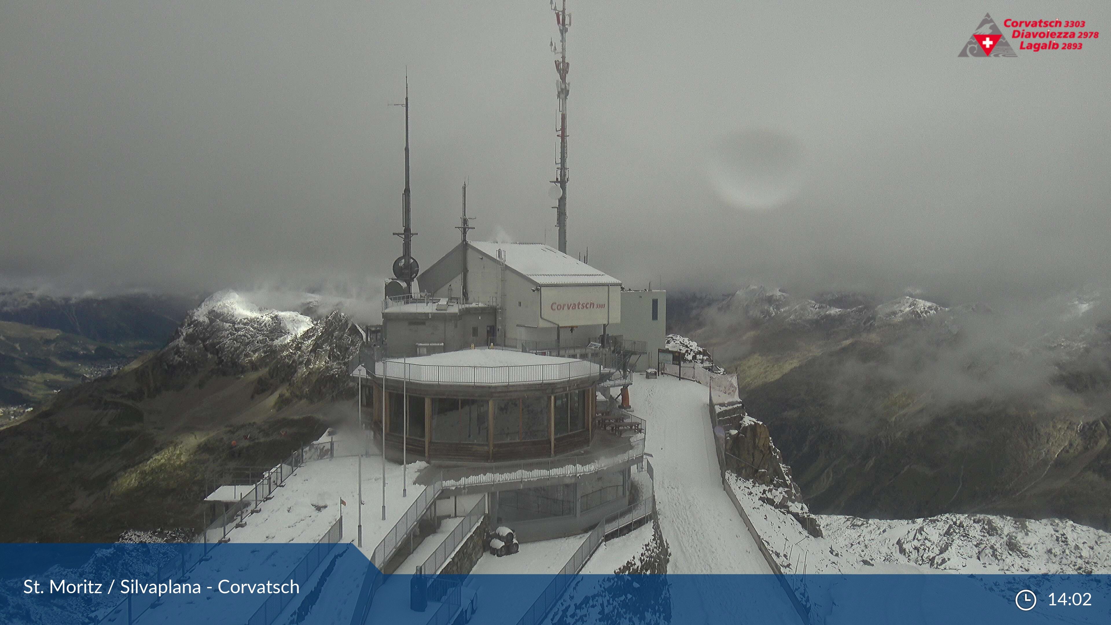 Silvaplana: Corvatsch - Corvatsch, Bergstation Corvatsch 3303