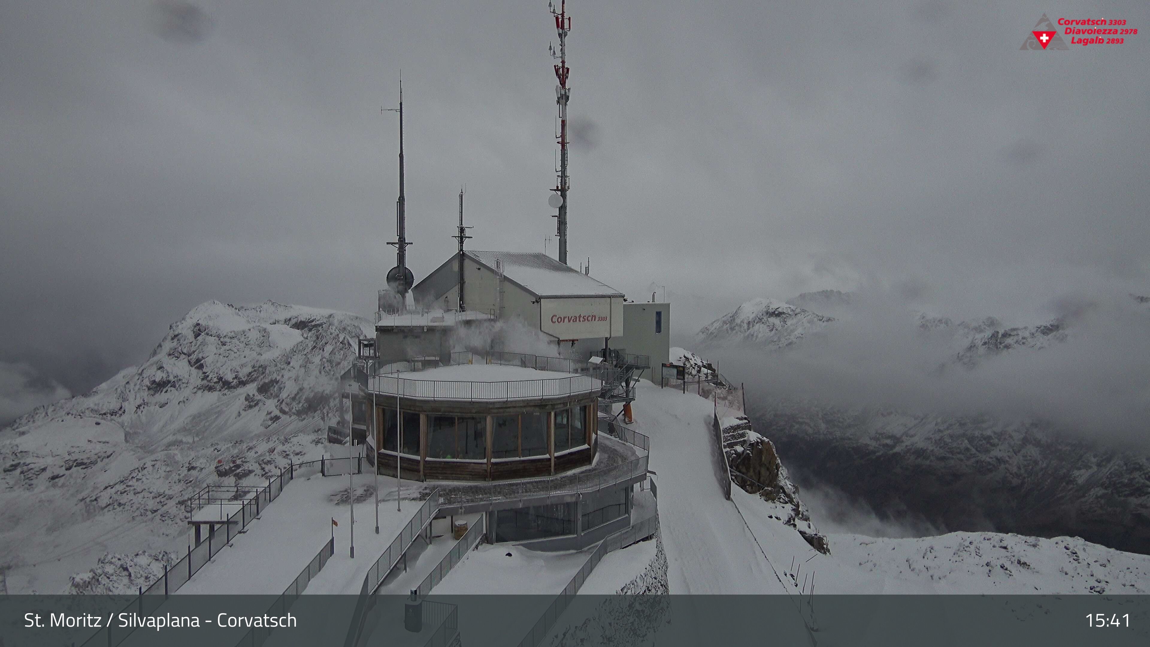 Silvaplana: Corvatsch - Corvatsch, Bergstation Corvatsch 3303