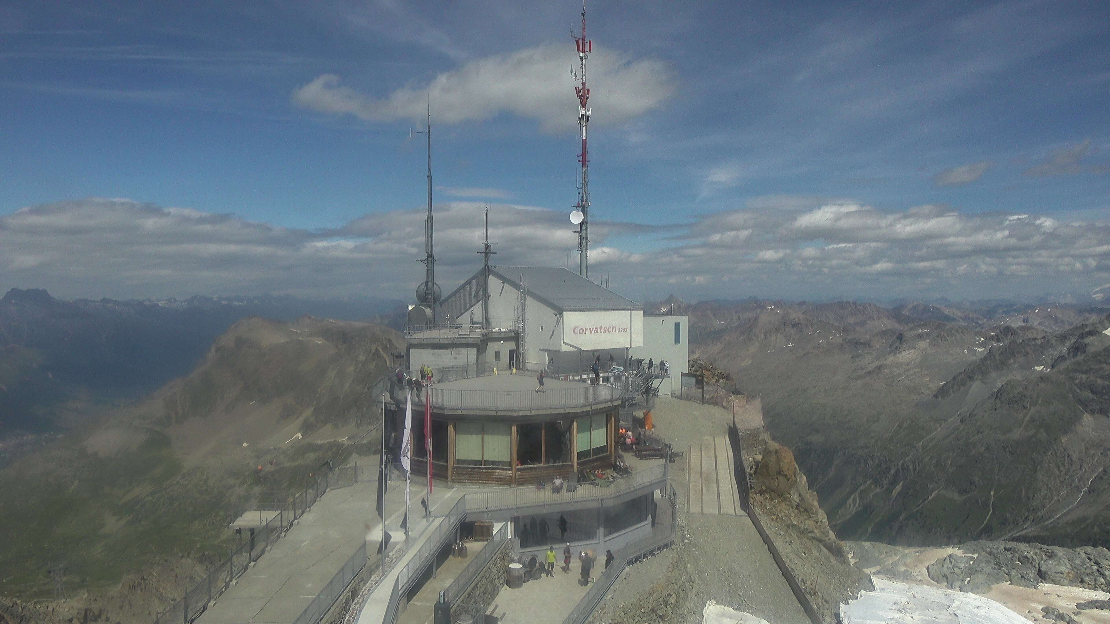 Silvaplana: Corvatsch - Corvatsch, Bergstation Corvatsch 3303