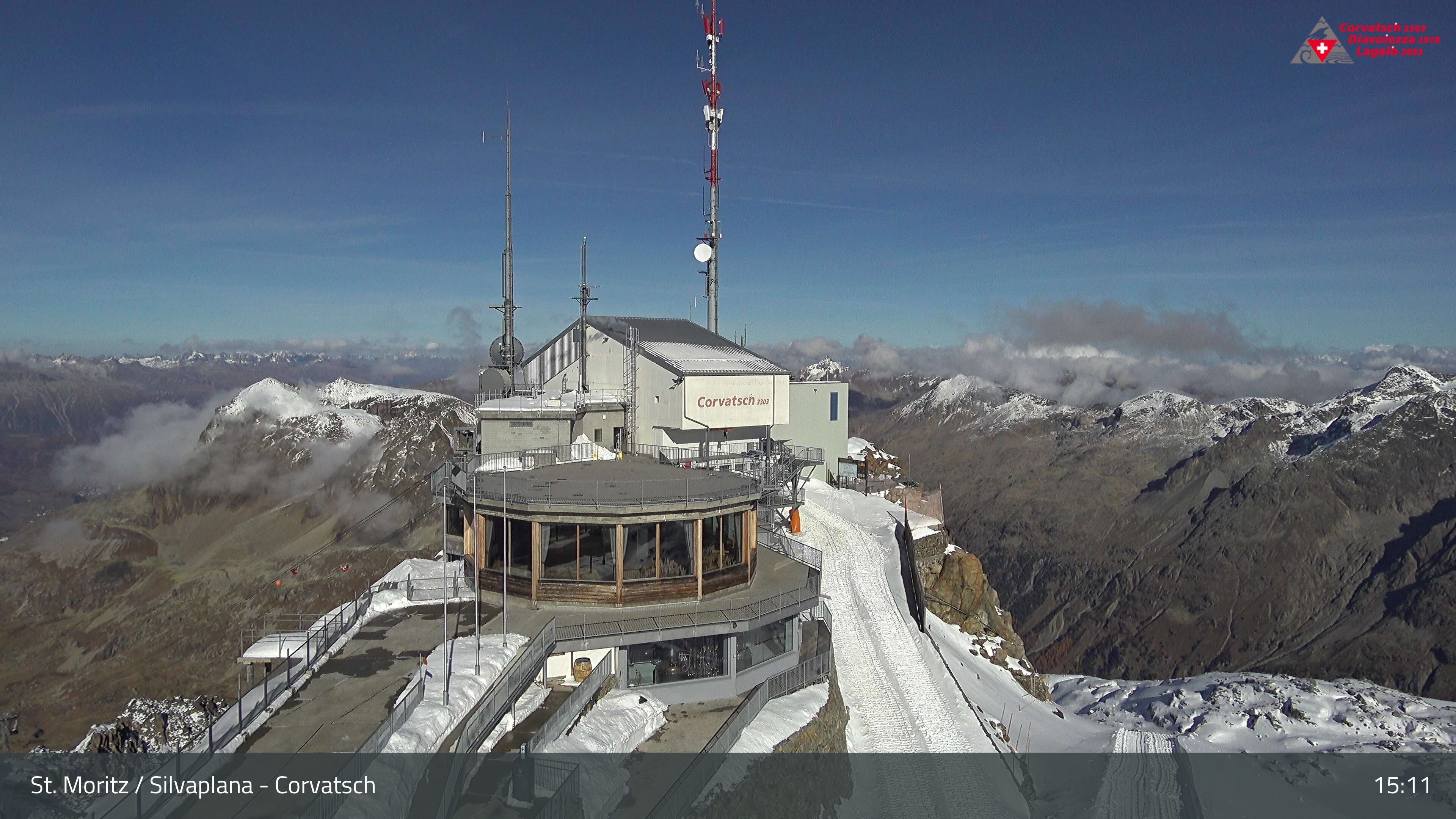 Silvaplana: Corvatsch - Corvatsch, Bergstation Corvatsch 3303