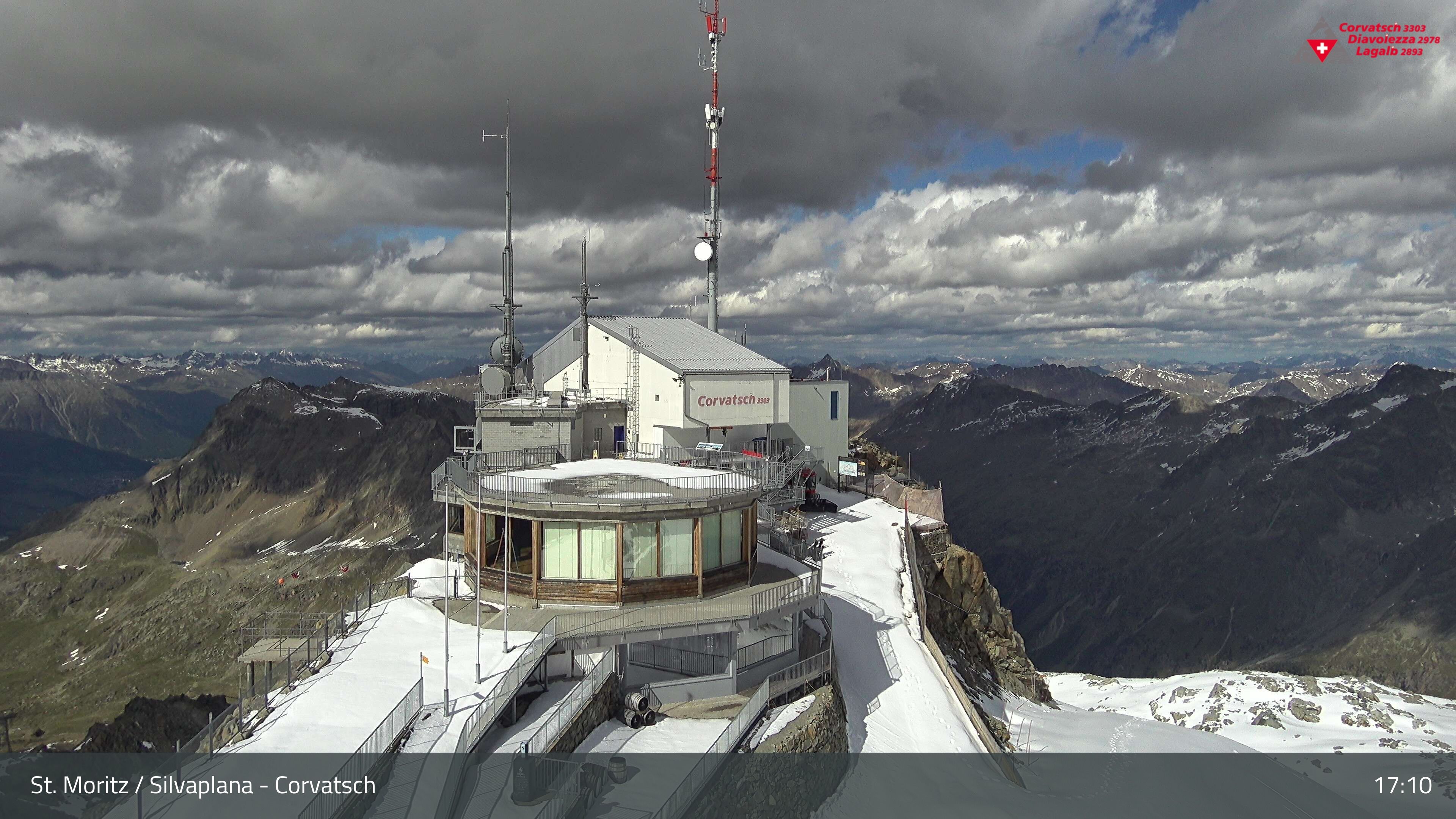 Silvaplana: Corvatsch - Corvatsch, Bergstation Corvatsch 3303