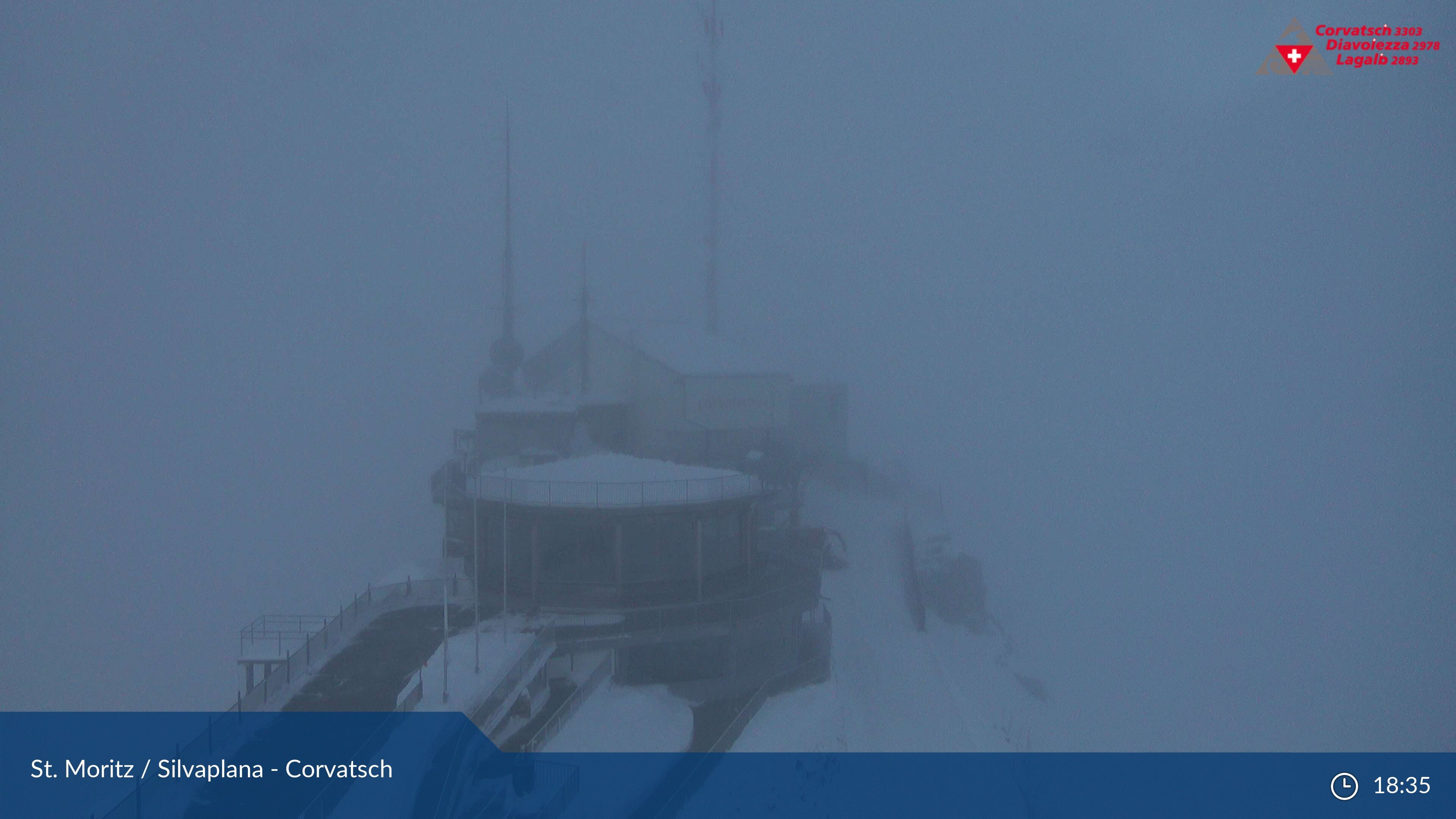 Silvaplana: Corvatsch - Corvatsch, Bergstation Corvatsch 3303