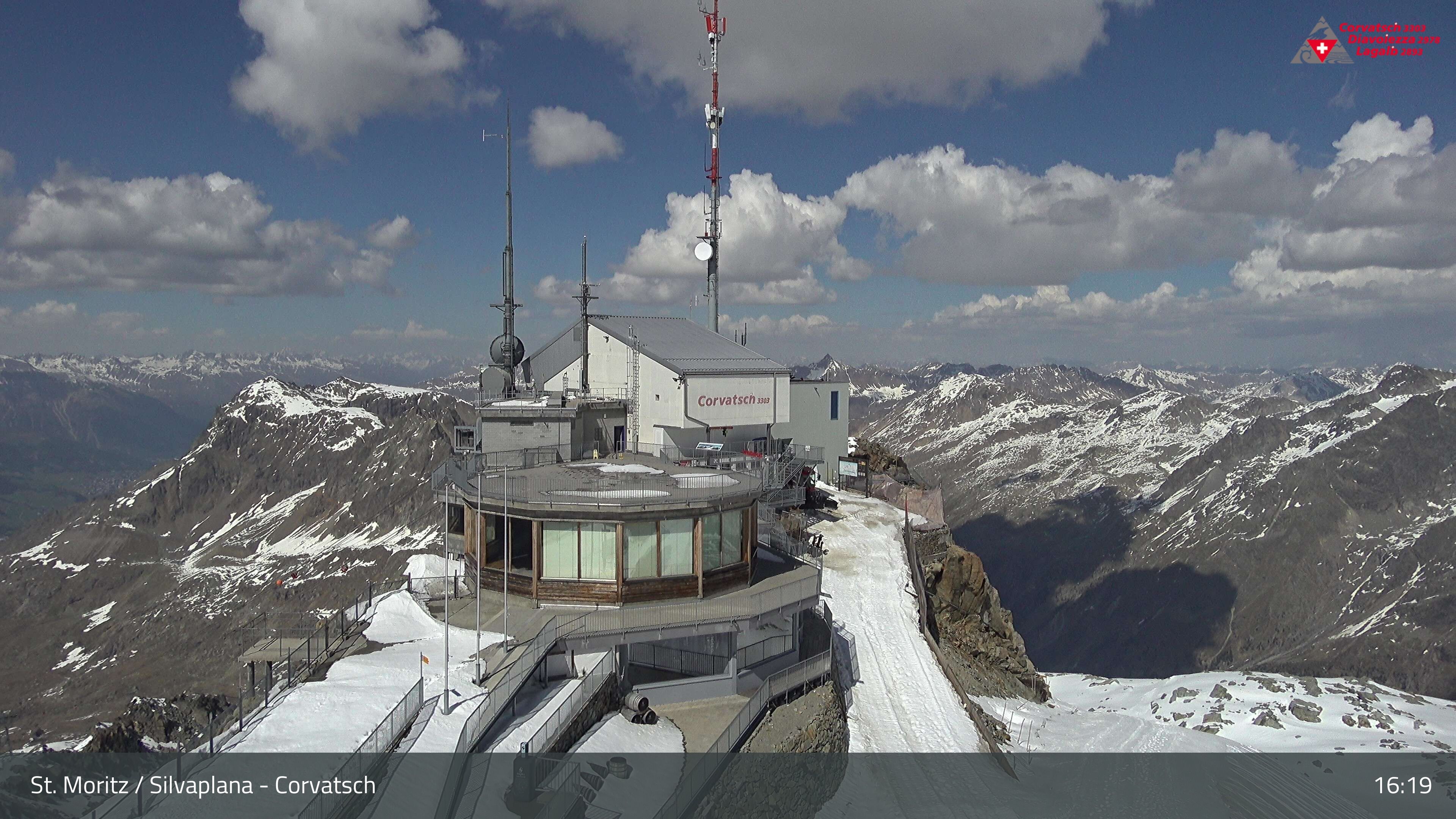 Silvaplana: Corvatsch - Corvatsch, Bergstation Corvatsch 3303