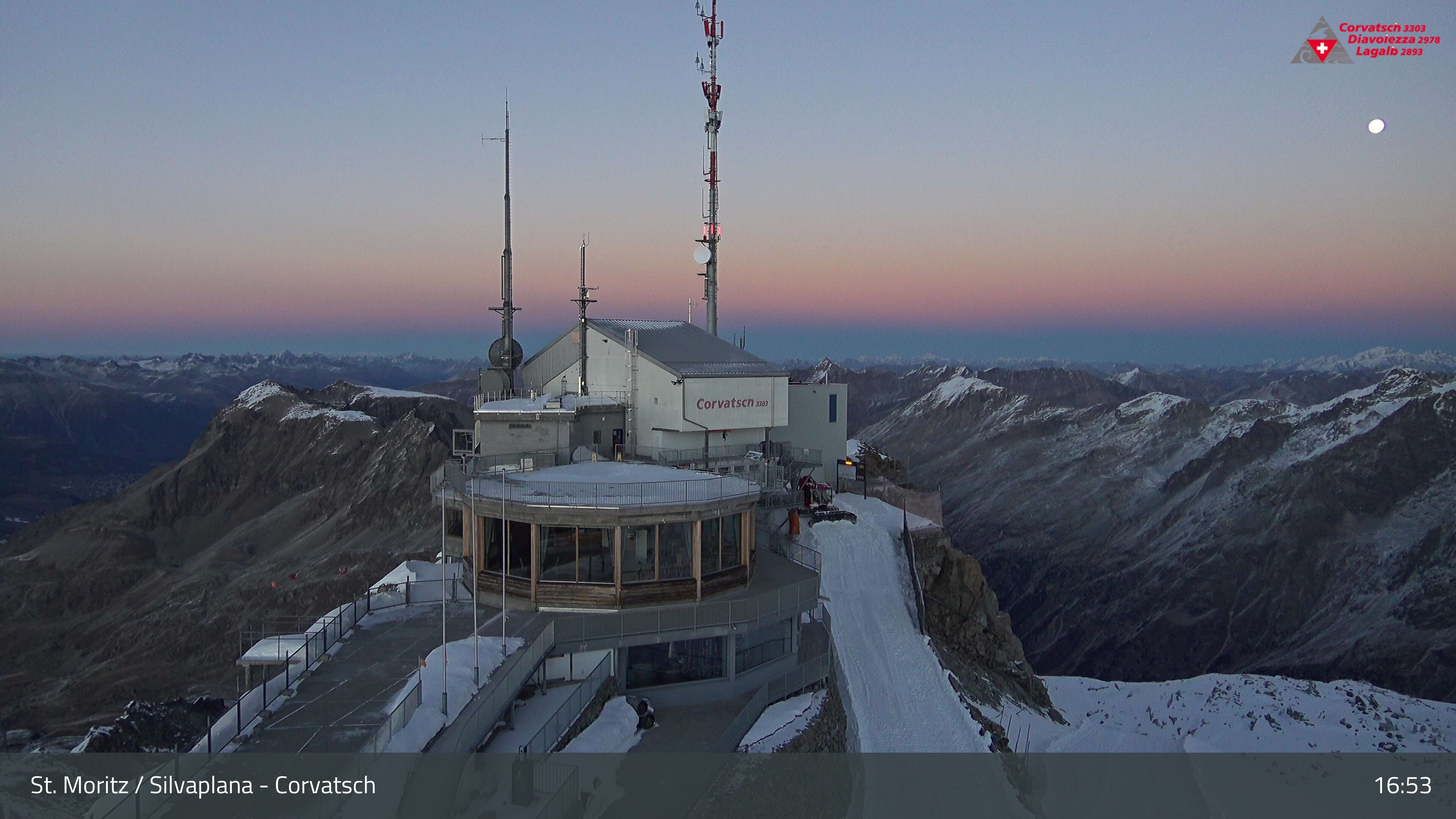 Silvaplana: Corvatsch - Corvatsch, Bergstation Corvatsch 3303