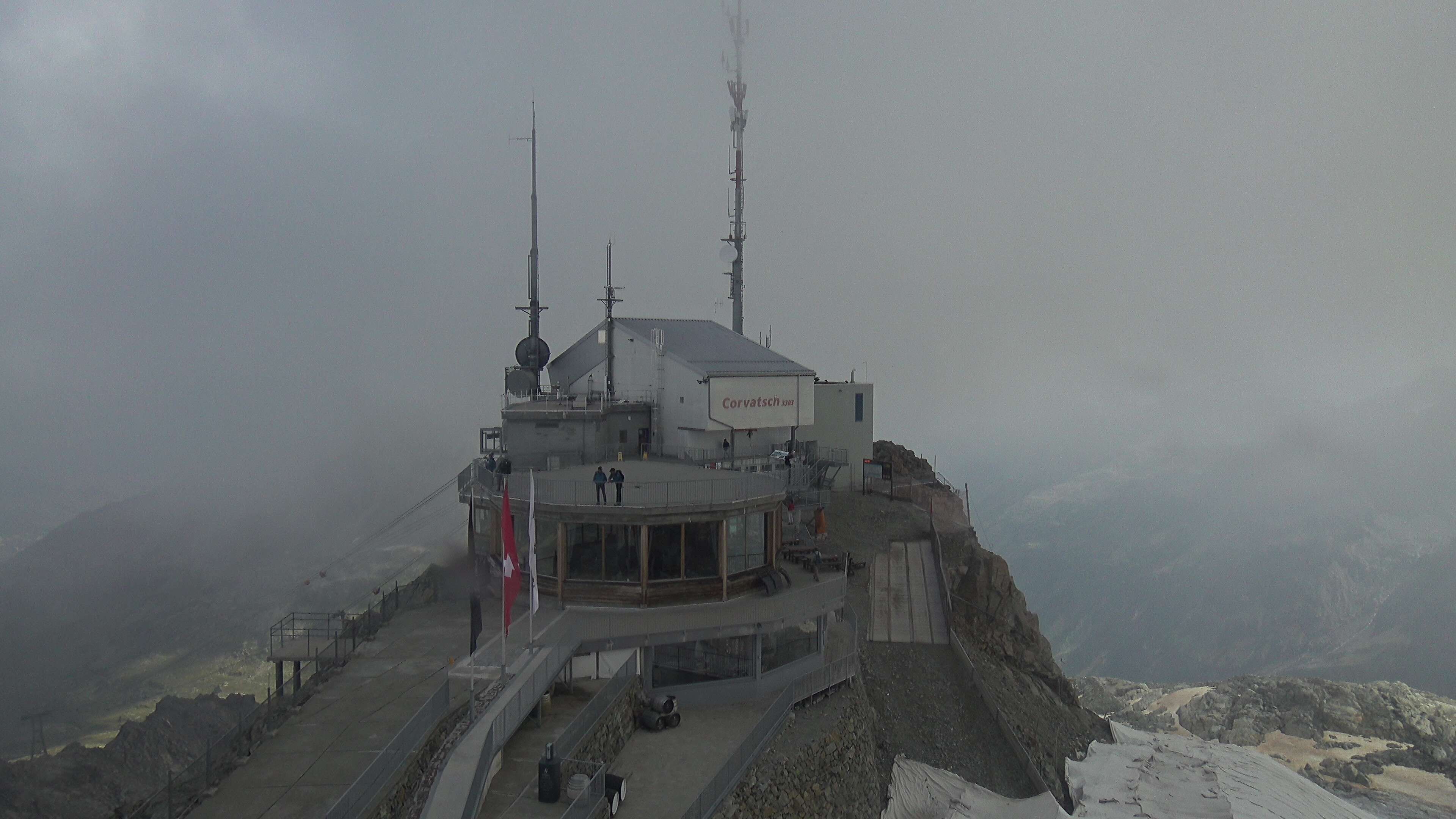 Silvaplana: Corvatsch - Corvatsch, Bergstation Corvatsch 3303