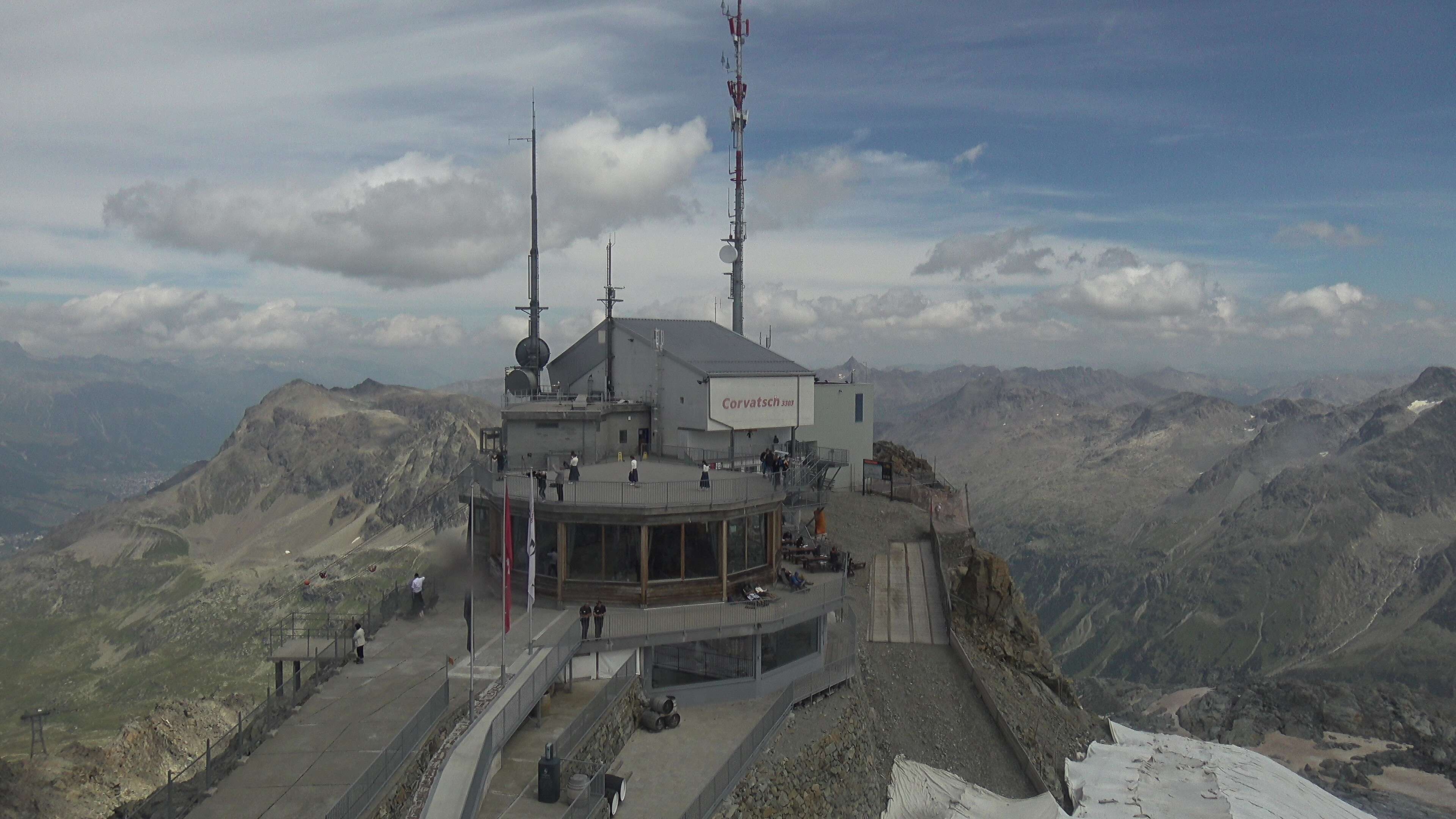 Silvaplana: Corvatsch - Corvatsch, Bergstation Corvatsch 3303