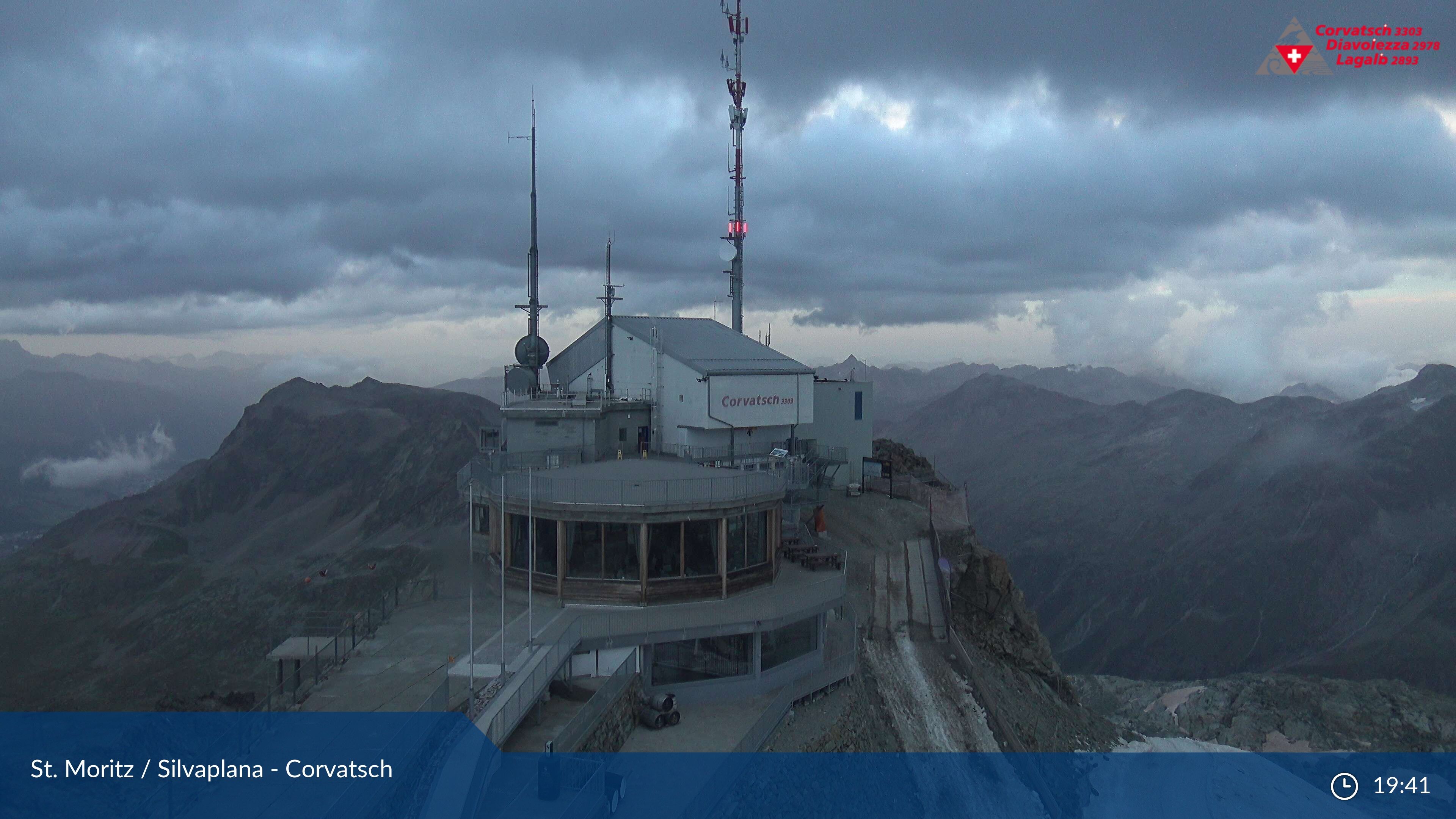 Silvaplana: Corvatsch - Corvatsch, Bergstation Corvatsch 3303