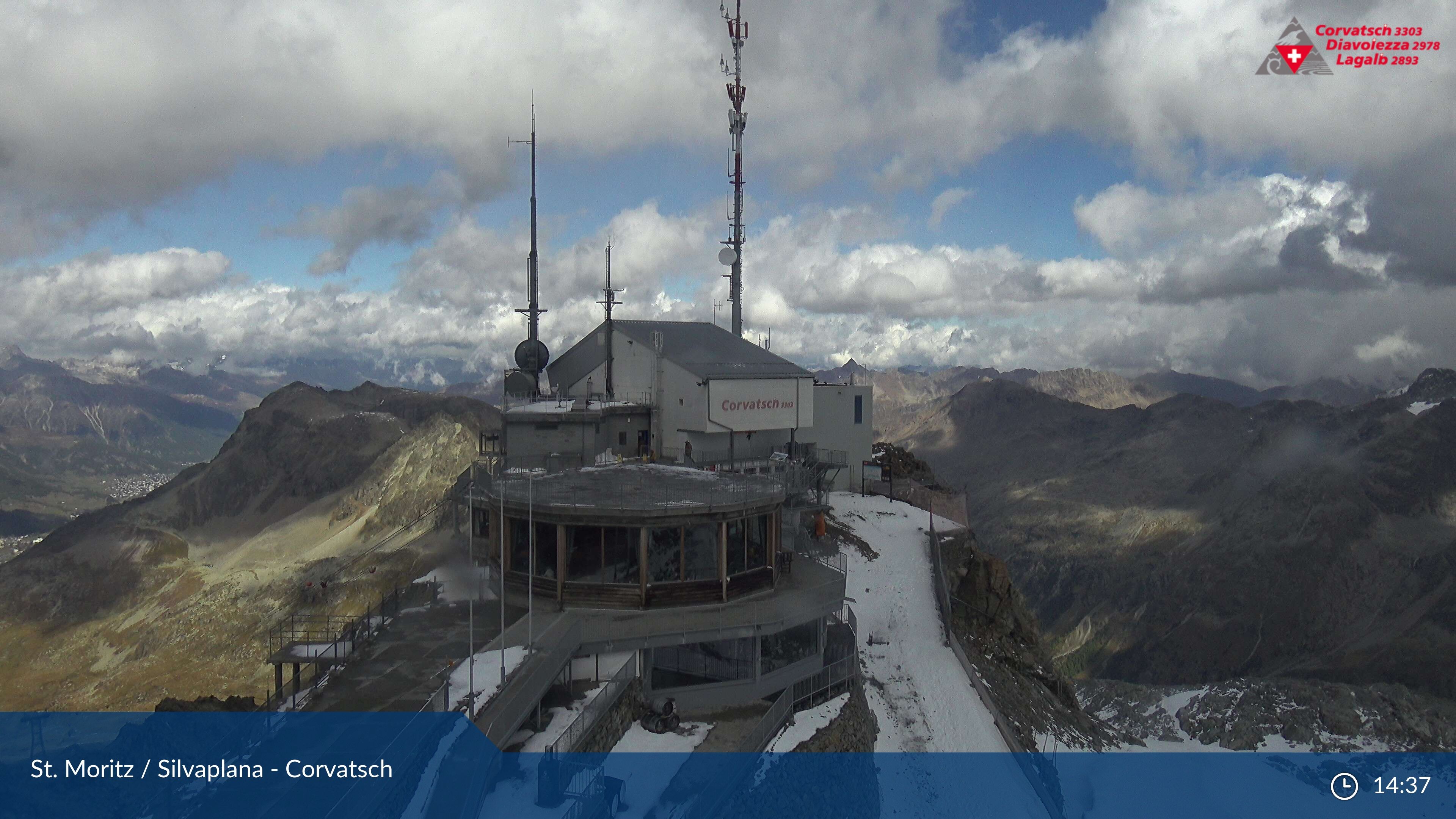 Silvaplana: Corvatsch - Corvatsch, Bergstation Corvatsch 3303