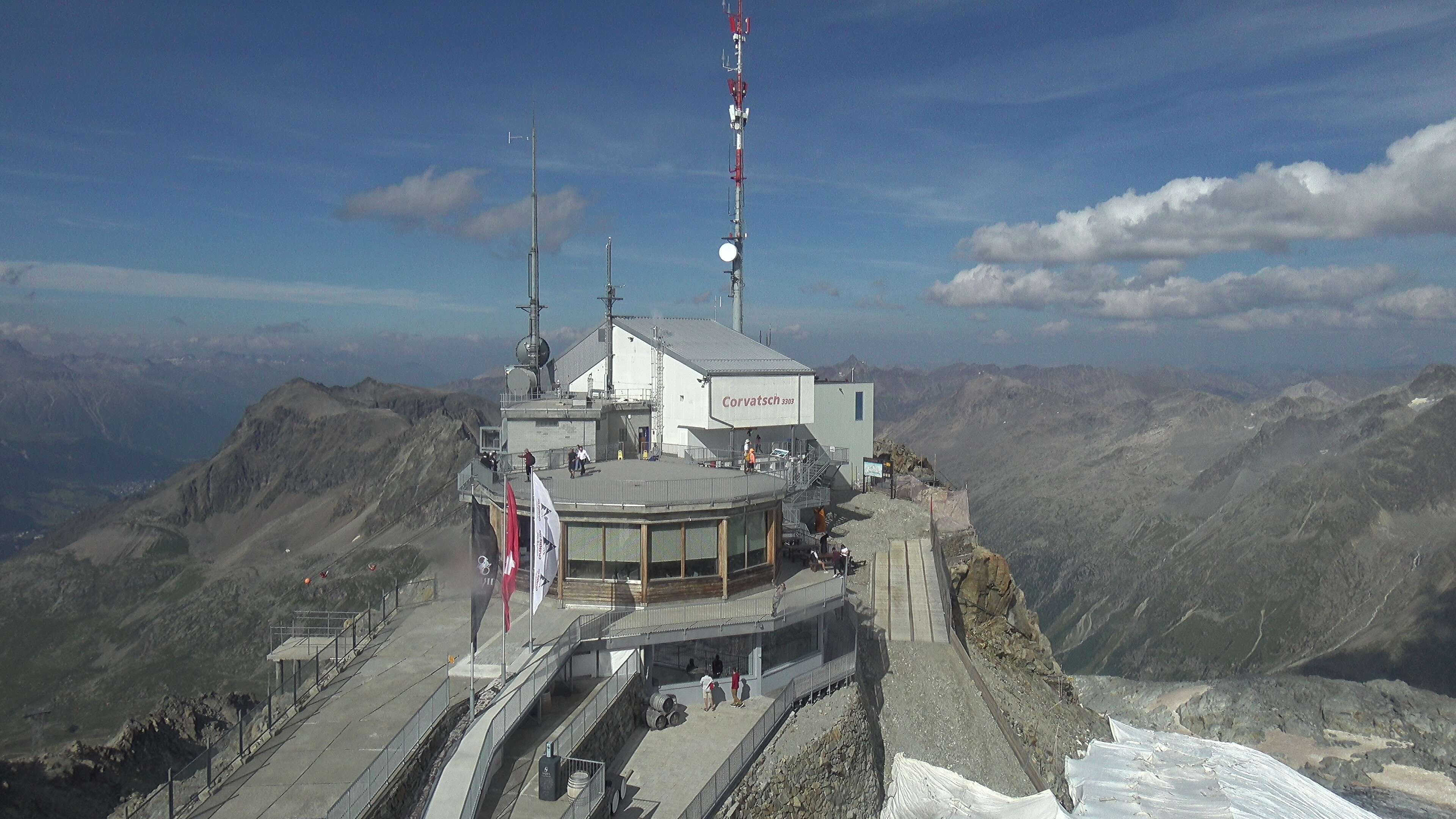 Silvaplana: Corvatsch - Corvatsch, Bergstation Corvatsch 3303