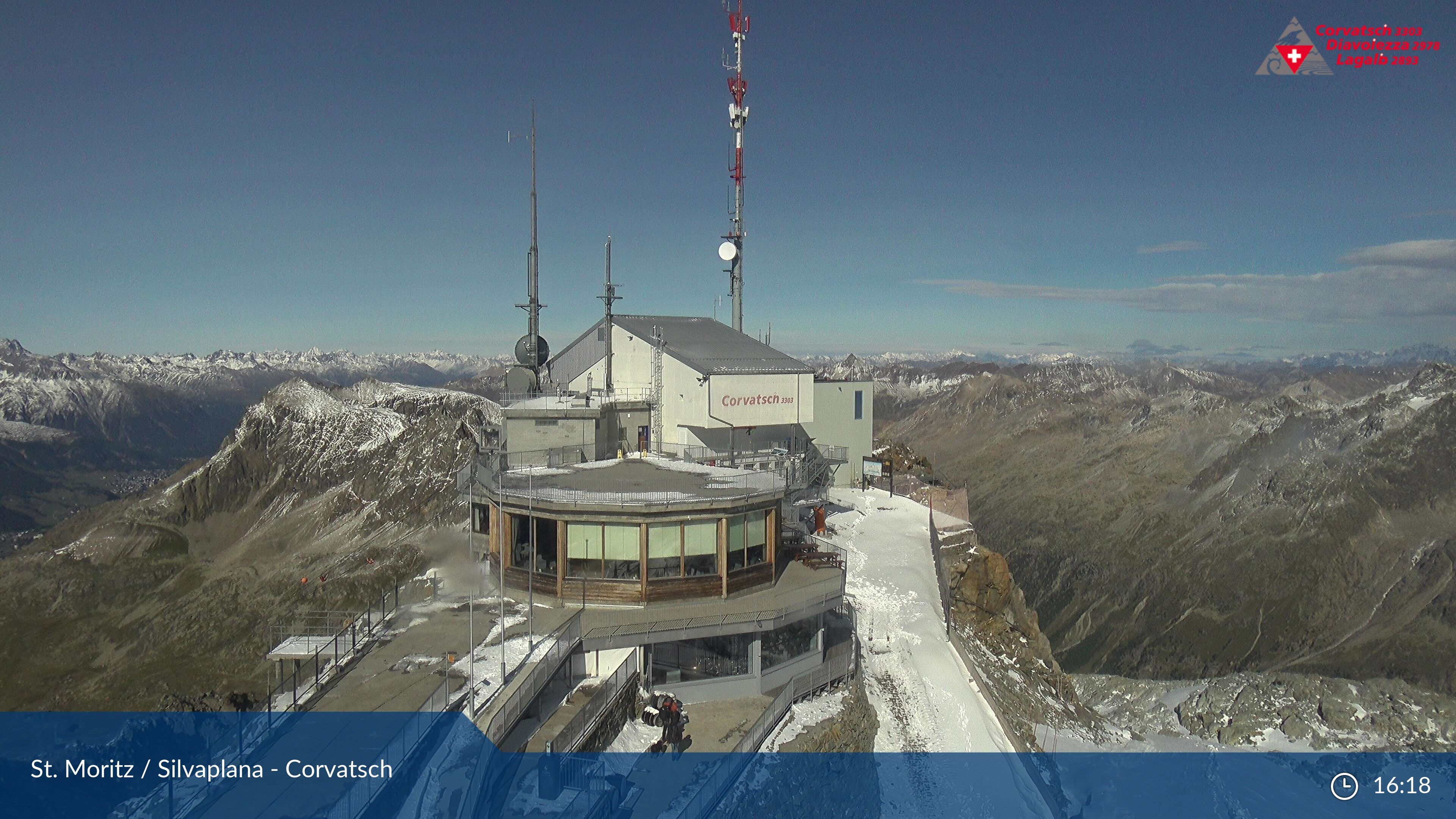 Silvaplana: Corvatsch - Corvatsch, Bergstation Corvatsch 3303