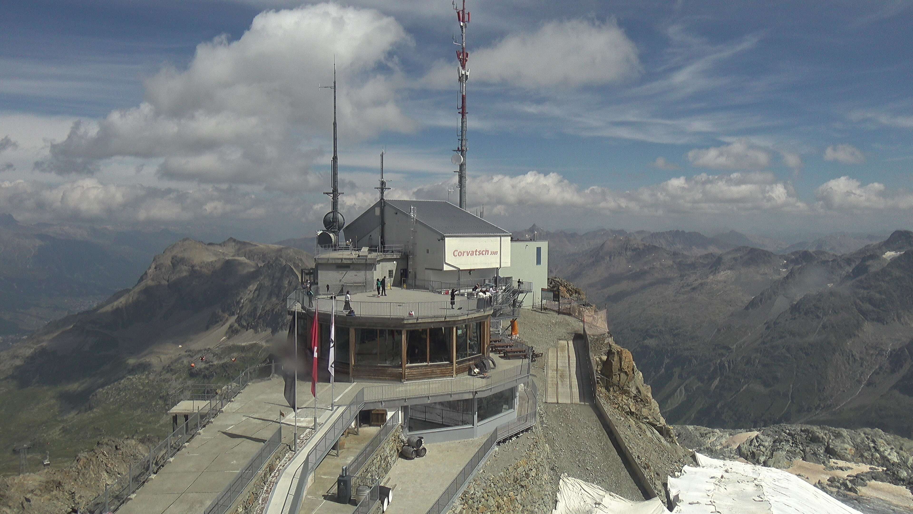 Silvaplana: Corvatsch - Corvatsch, Bergstation Corvatsch 3303