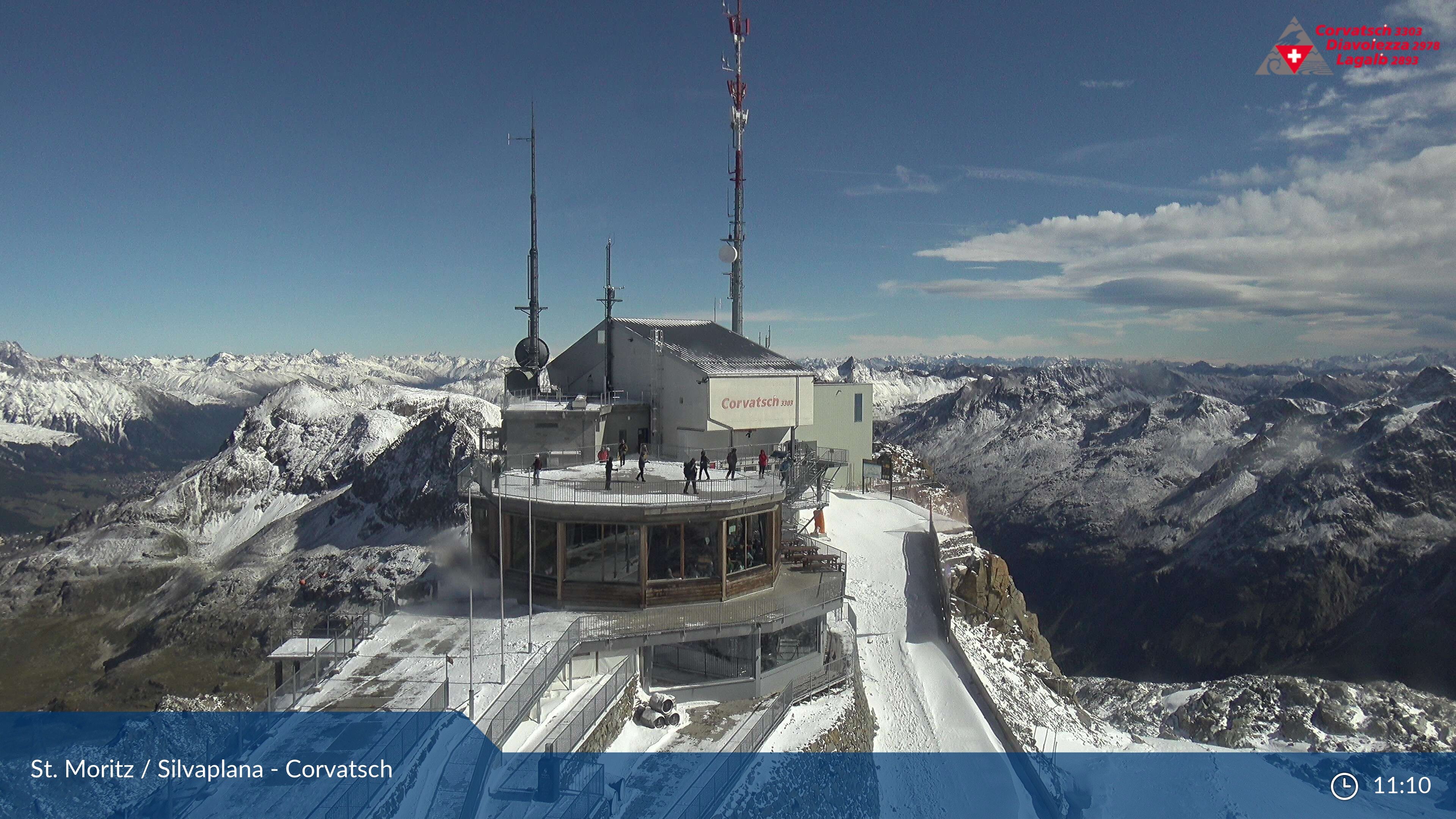 Silvaplana: Corvatsch - Corvatsch, Bergstation Corvatsch 3303