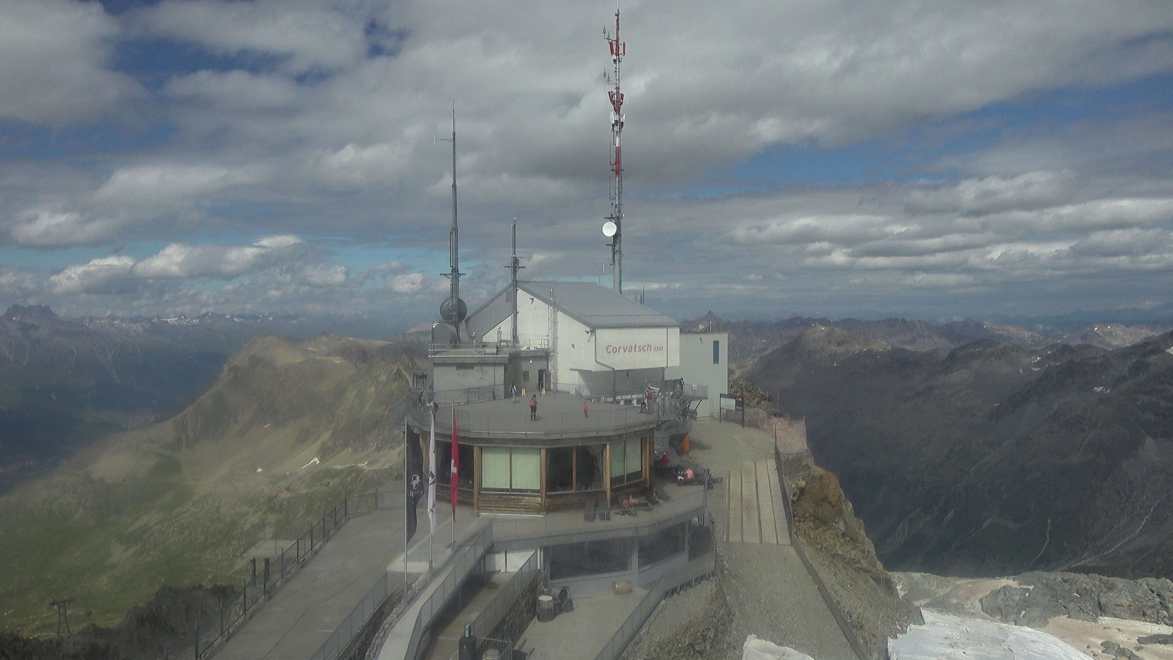 Silvaplana: Corvatsch - Corvatsch, Bergstation Corvatsch 3303