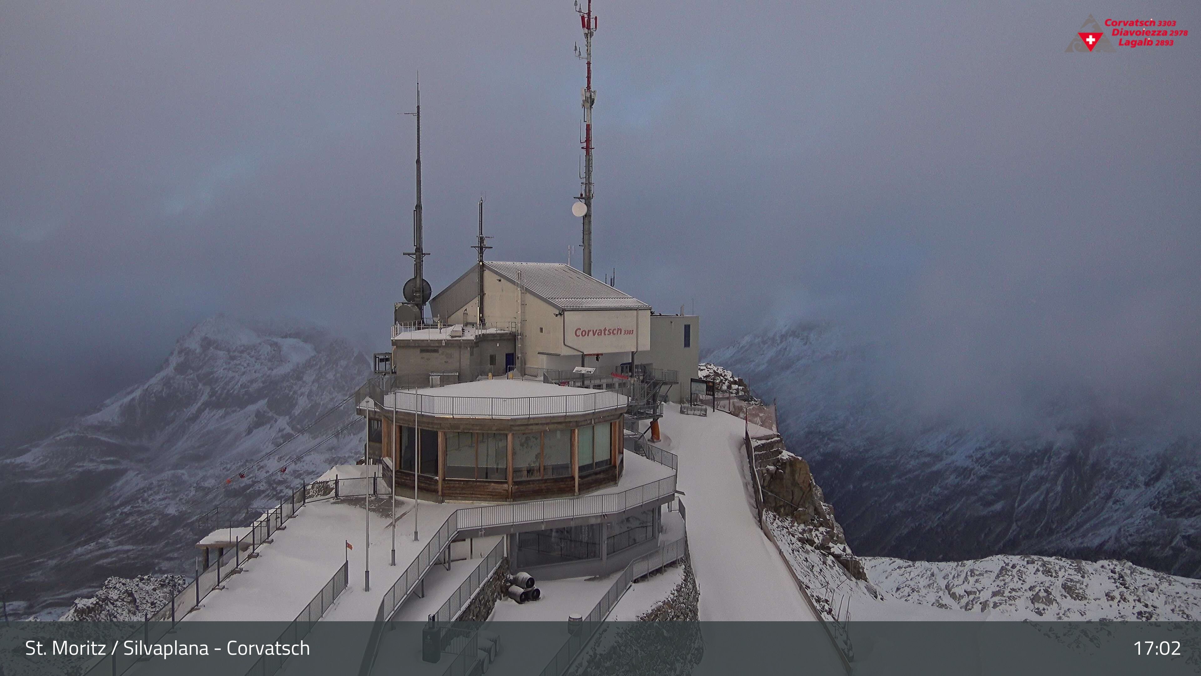 Silvaplana: Corvatsch - Corvatsch, Bergstation Corvatsch 3303